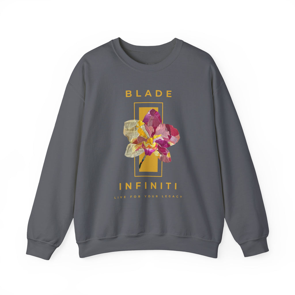 Essence of Infiniti Yellow Floral Unisex Crewneck Sweater