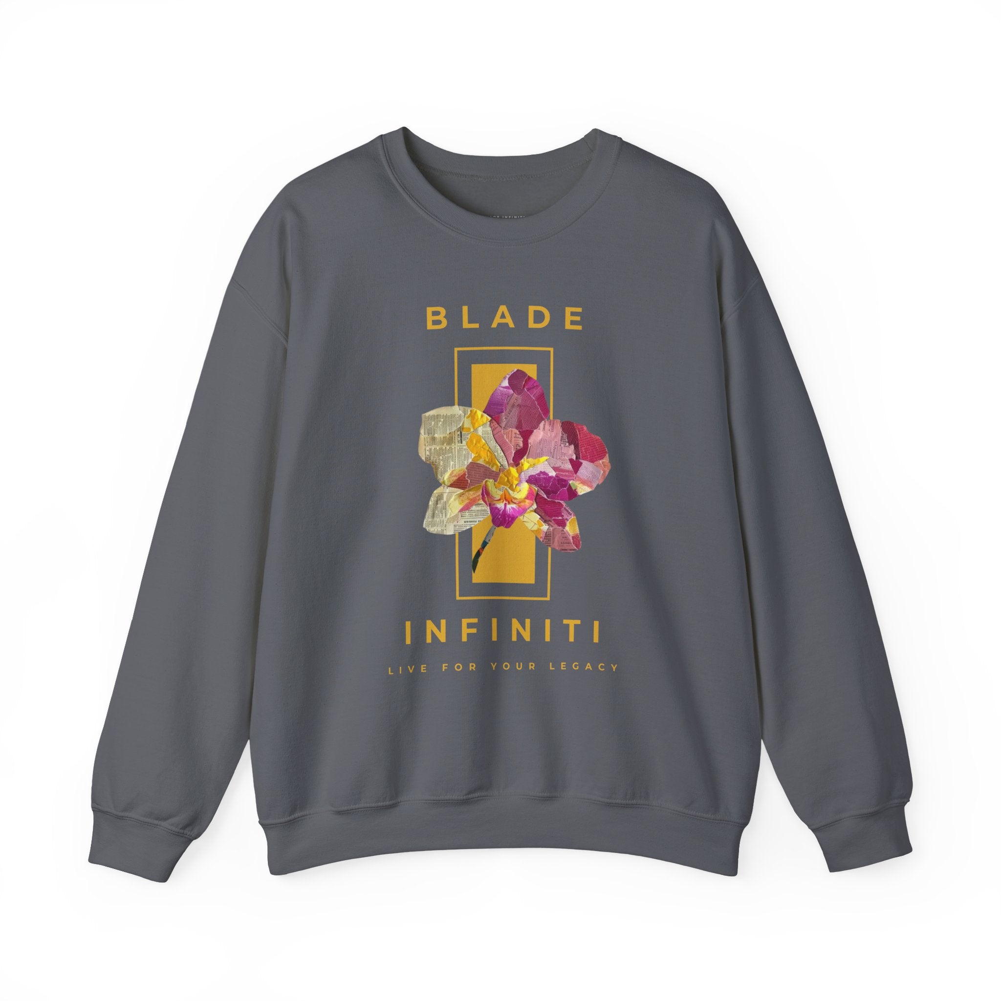 Essence of Infiniti Yellow Floral Unisex Crewneck Sweater