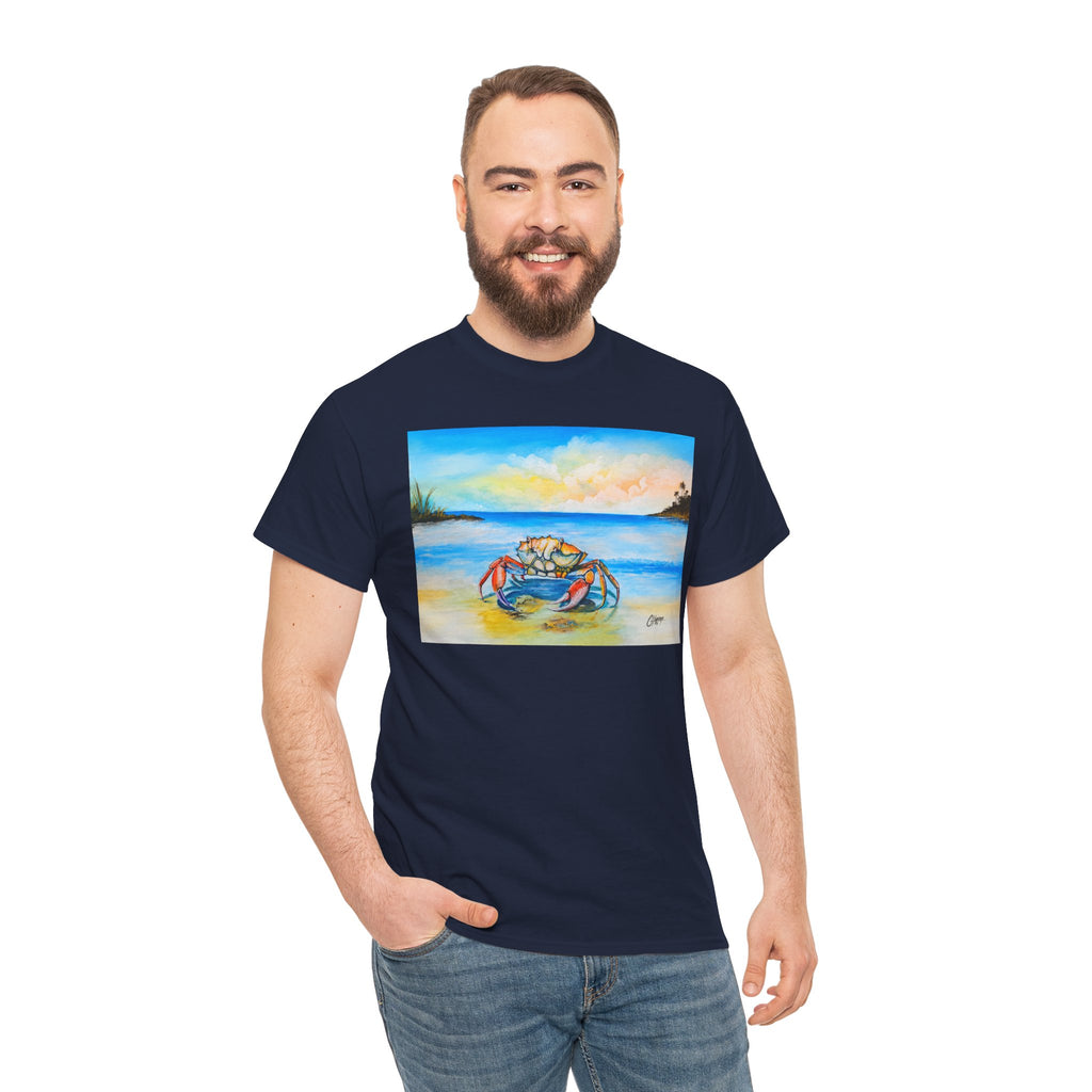 Coastal Crab Beach Sunset T-Shirt