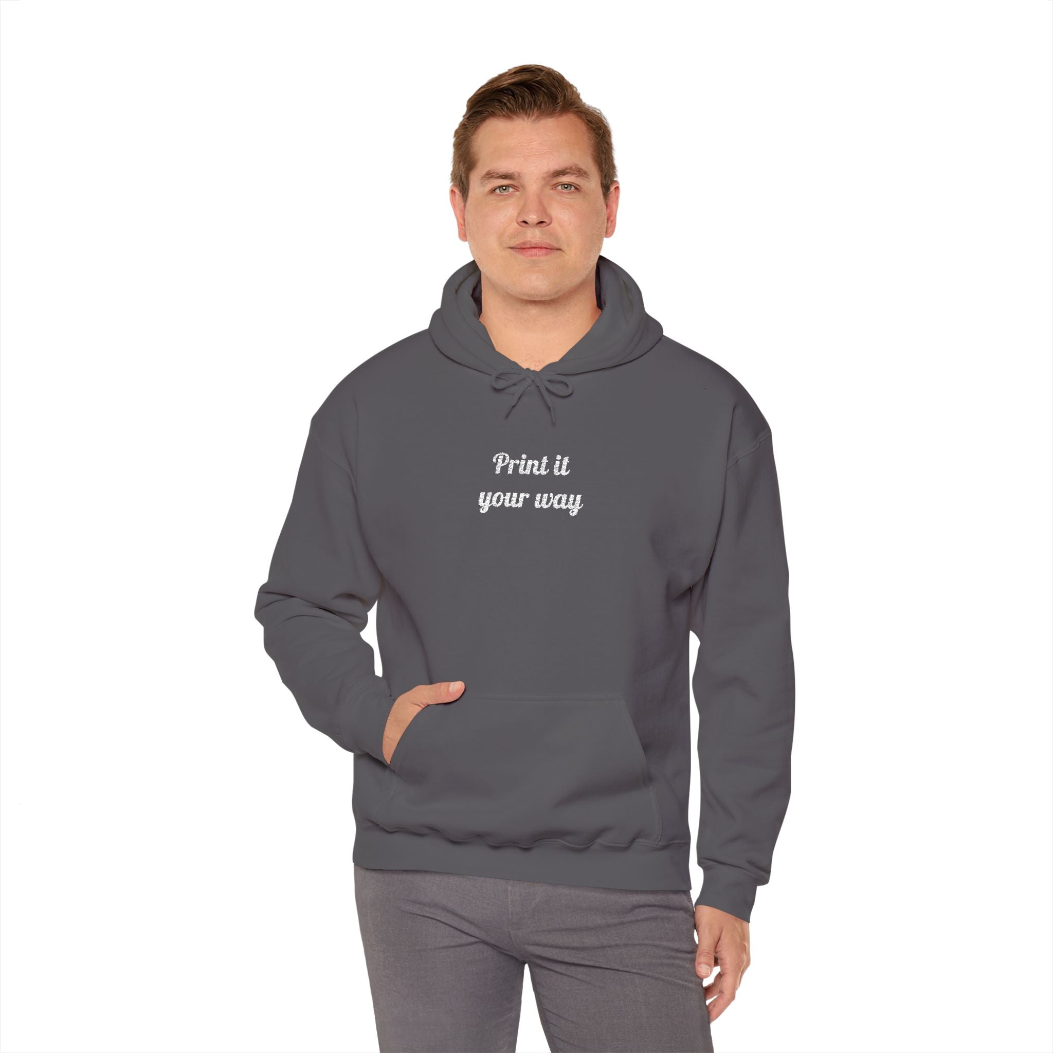 Custom Embroidered Unisex Hoodie – Ethically Sourced Cotton Blend
