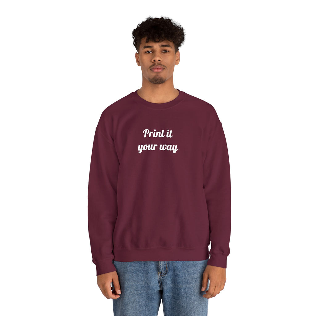 Embroidery Personalization - Unisex Crewneck Sweater (Make It Yours)
