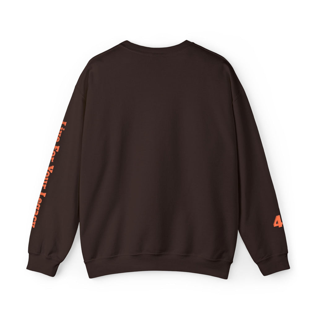 Blade Legacy Puff Stencil Orange Crewneck Sweater
