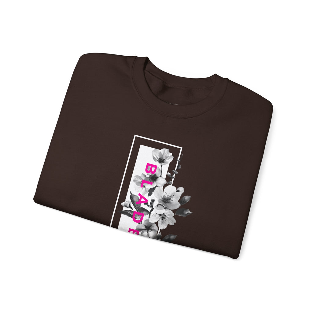 Bloom Bae Deep Pink Floral Unisex Crewneck Sweater