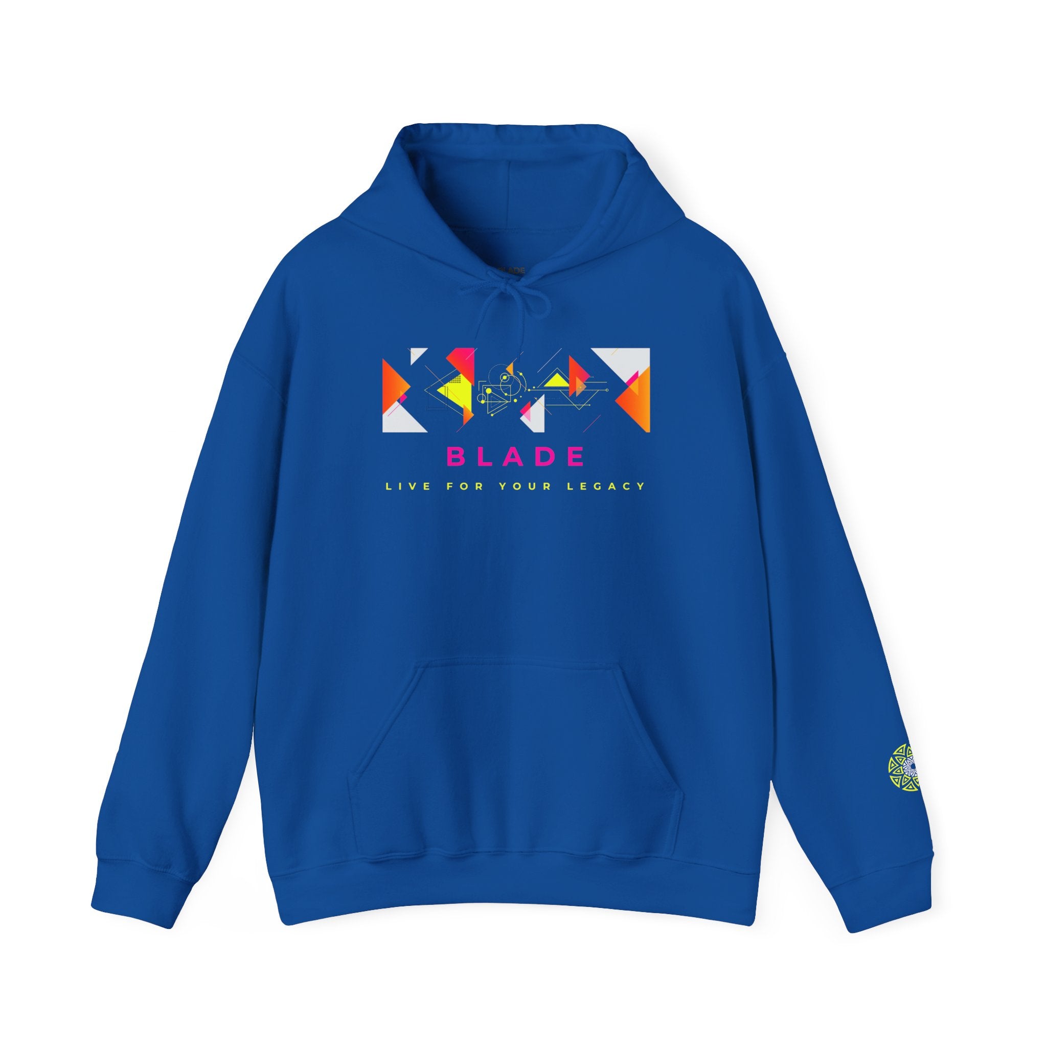 Geometric Odyssey Pink/Green Hoodie
