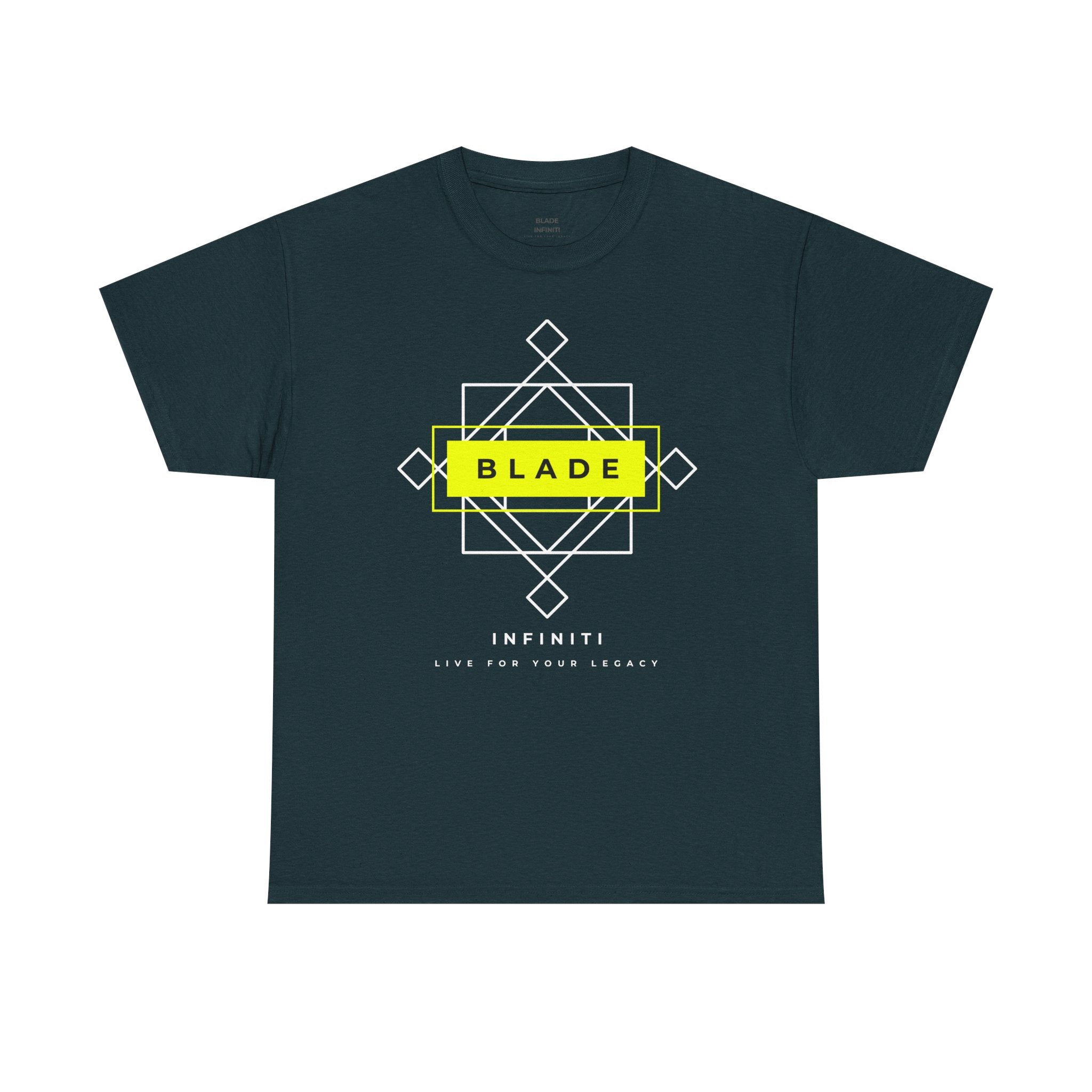 Geometric Infiniti Neon Green/White T-Shirt