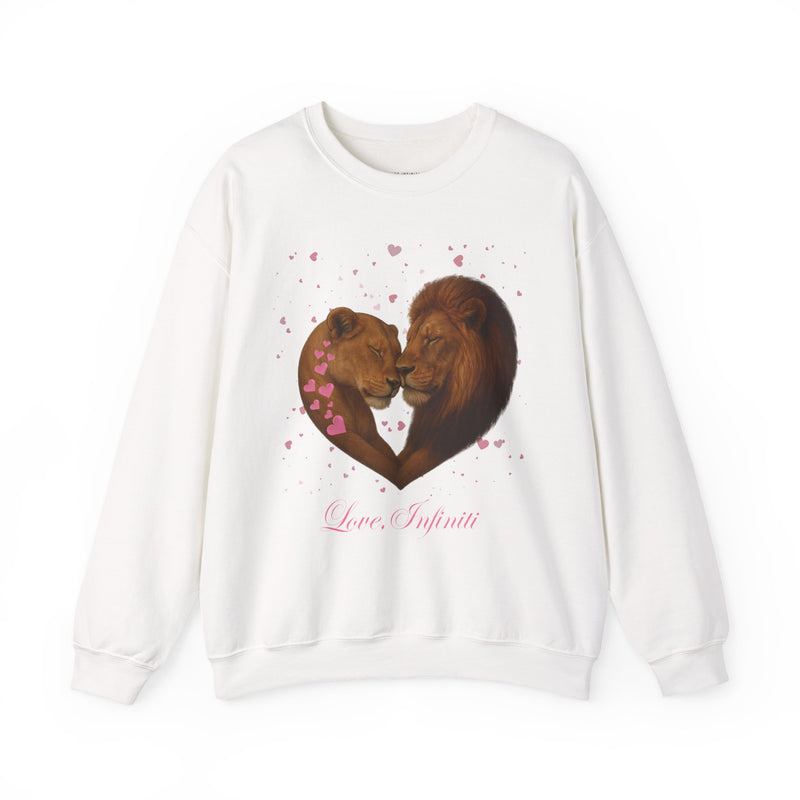 Lion Hearts - Love, Infiniti Unisex Crewneck Sweater