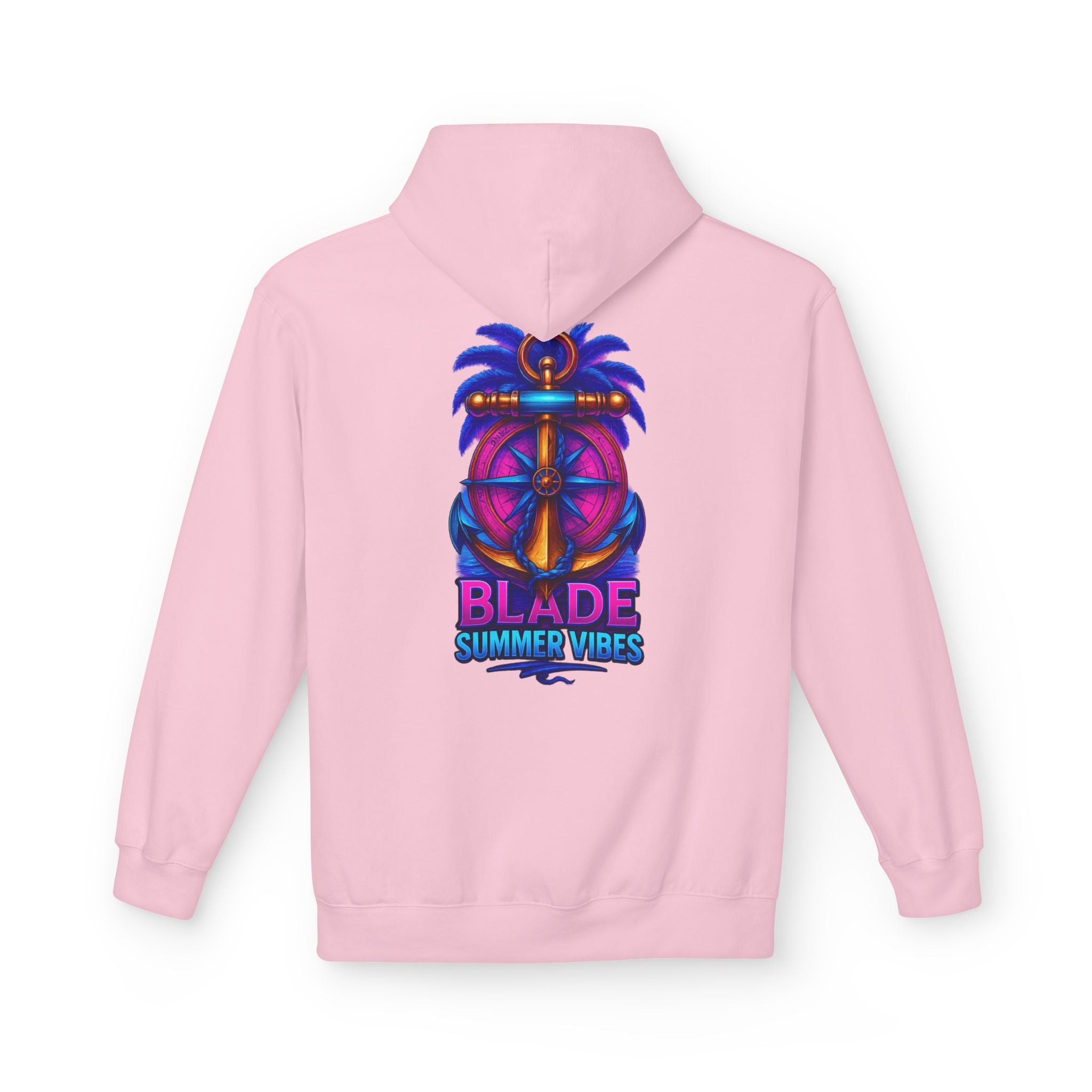 Anchor/Compass Pink/Blue Hoodie
