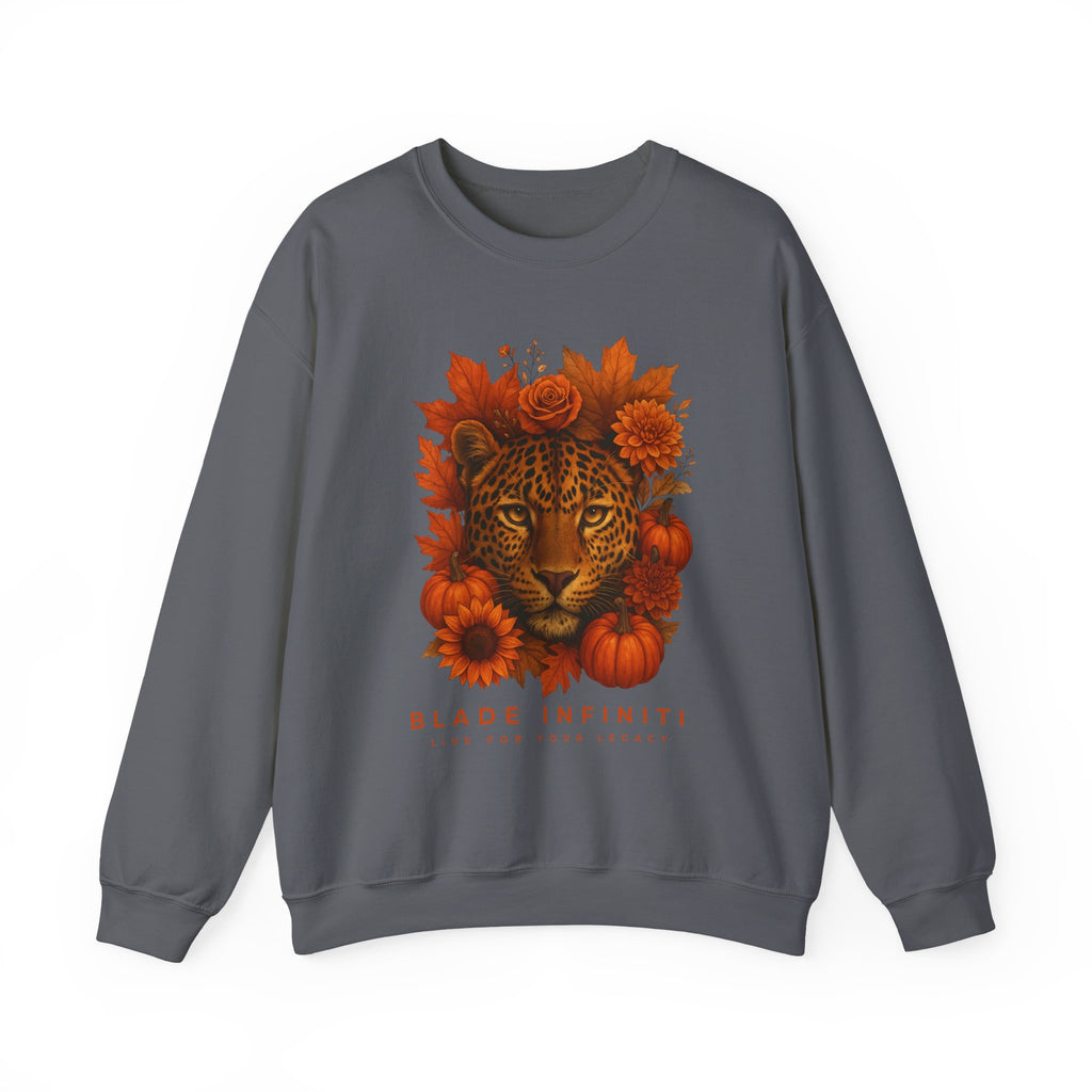 Fall Leopard Jungle Unisex Crewneck Sweater