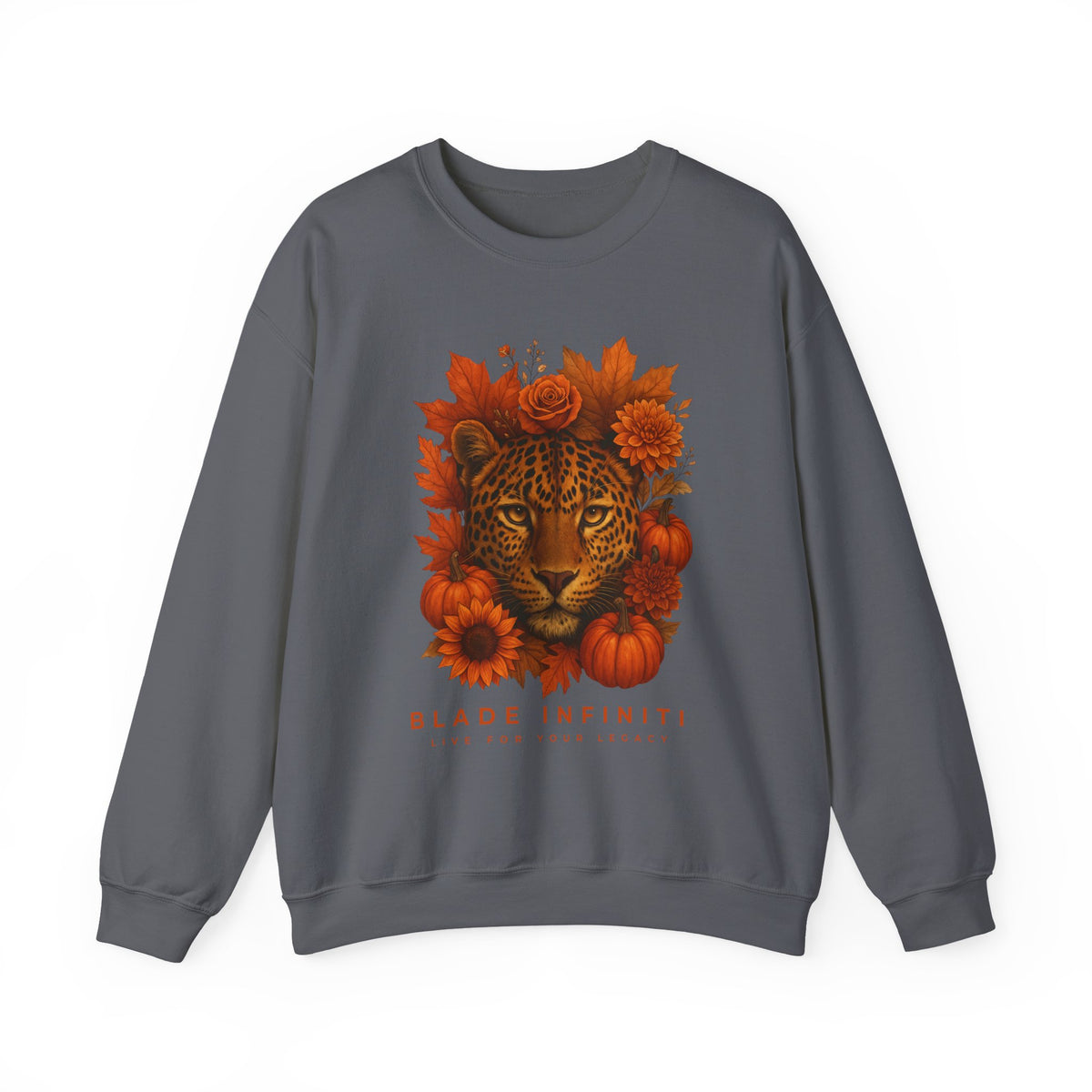 Fall Leopard Jungle Unisex Crewneck Sweater