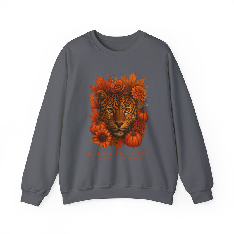 Fall Leopard Jungle Unisex Crewneck Sweater