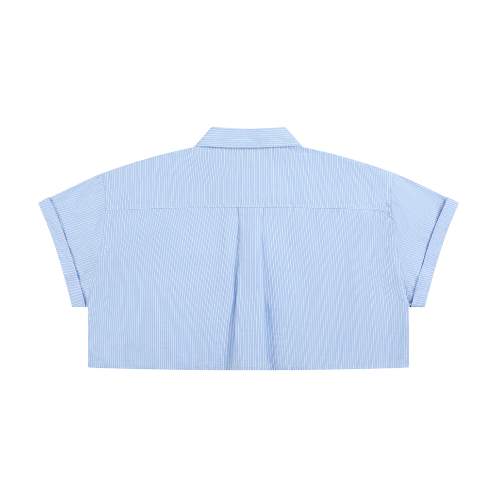 Equilibrium Women’s Striped Boxy Cropped Shirt