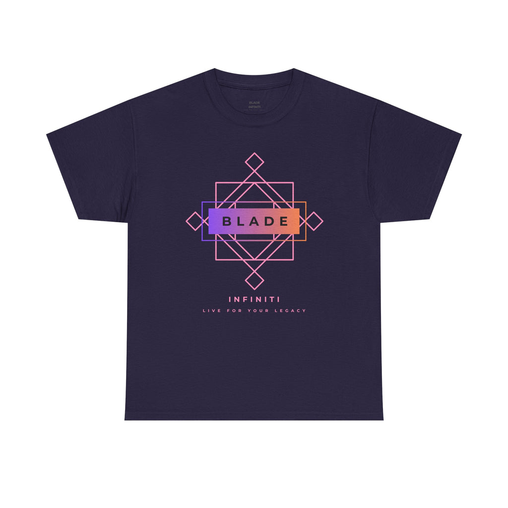 Geometric Infiniti Pink/Purple/Orange Ombre T-Shirt