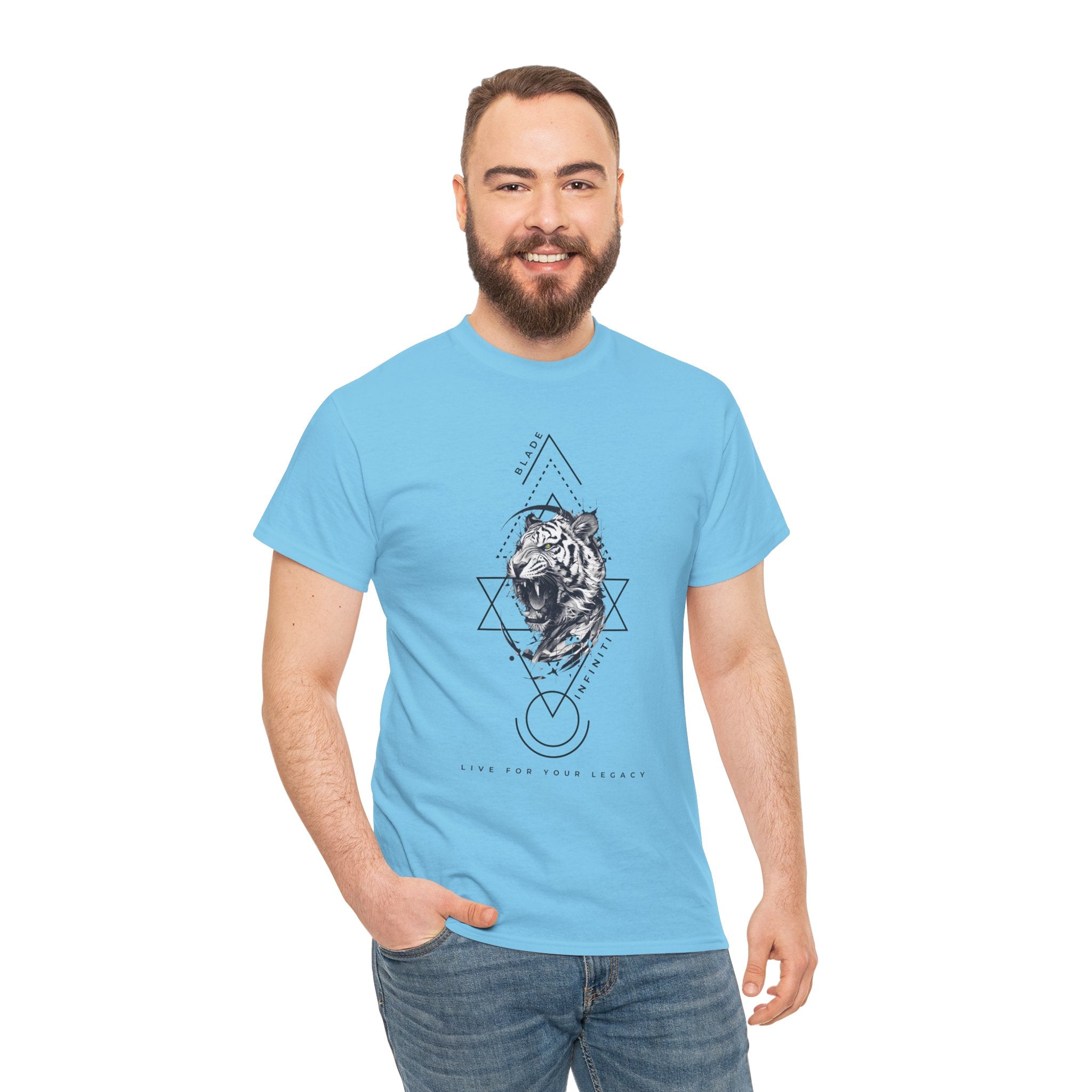 Geometric King Black TX Tiger T-Shirt