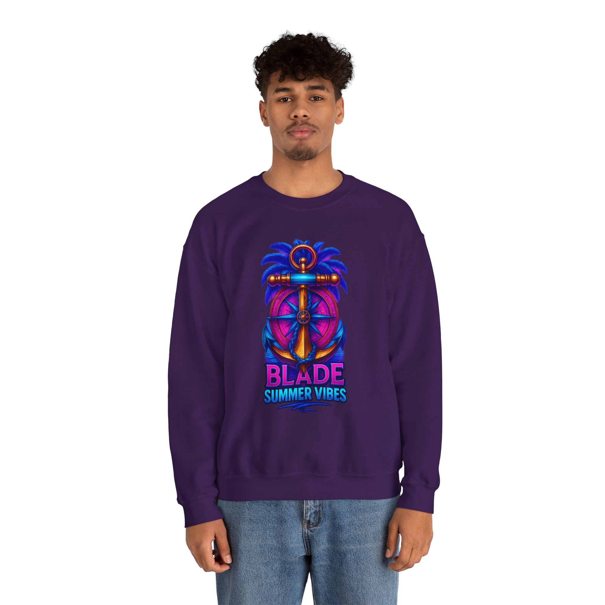 Anchor Compass Unisex Crewneck Sweater
