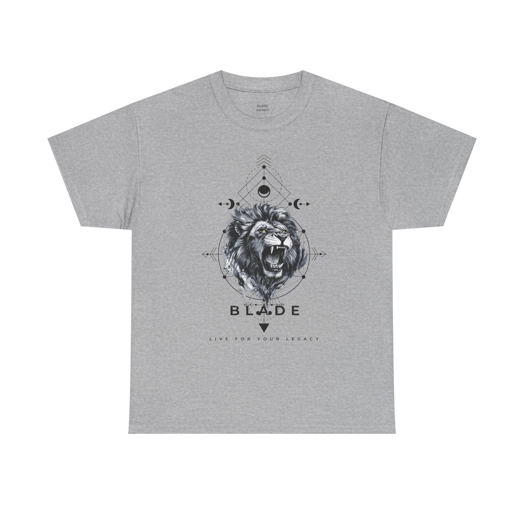 Geometric King Black TX Lion T-Shirt