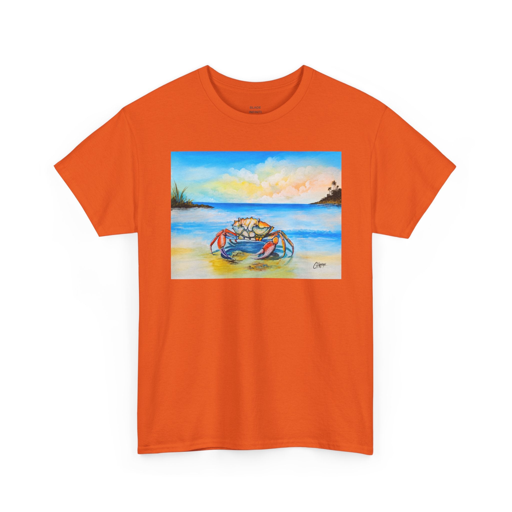 Coastal Crab Beach Sunset T-Shirt