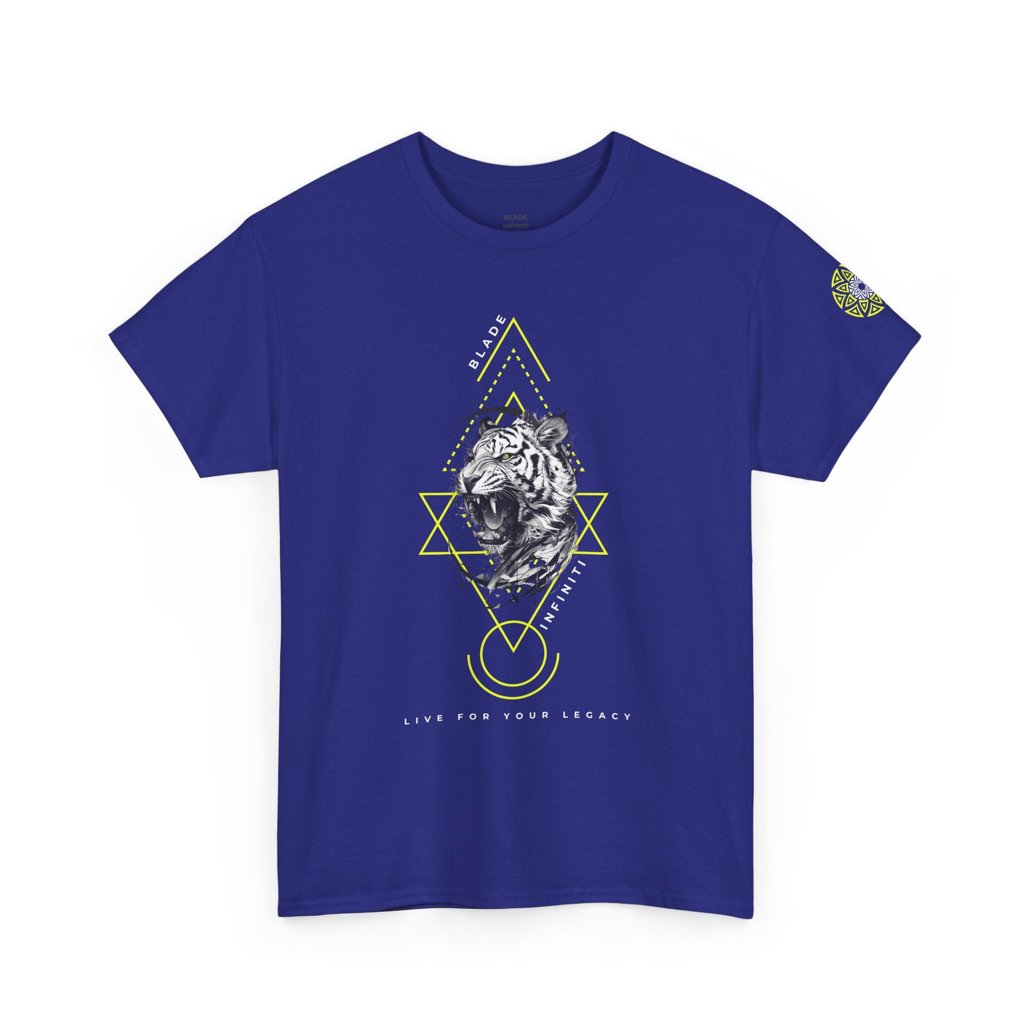 Geometric King Neon Green Tiger T-Shirt