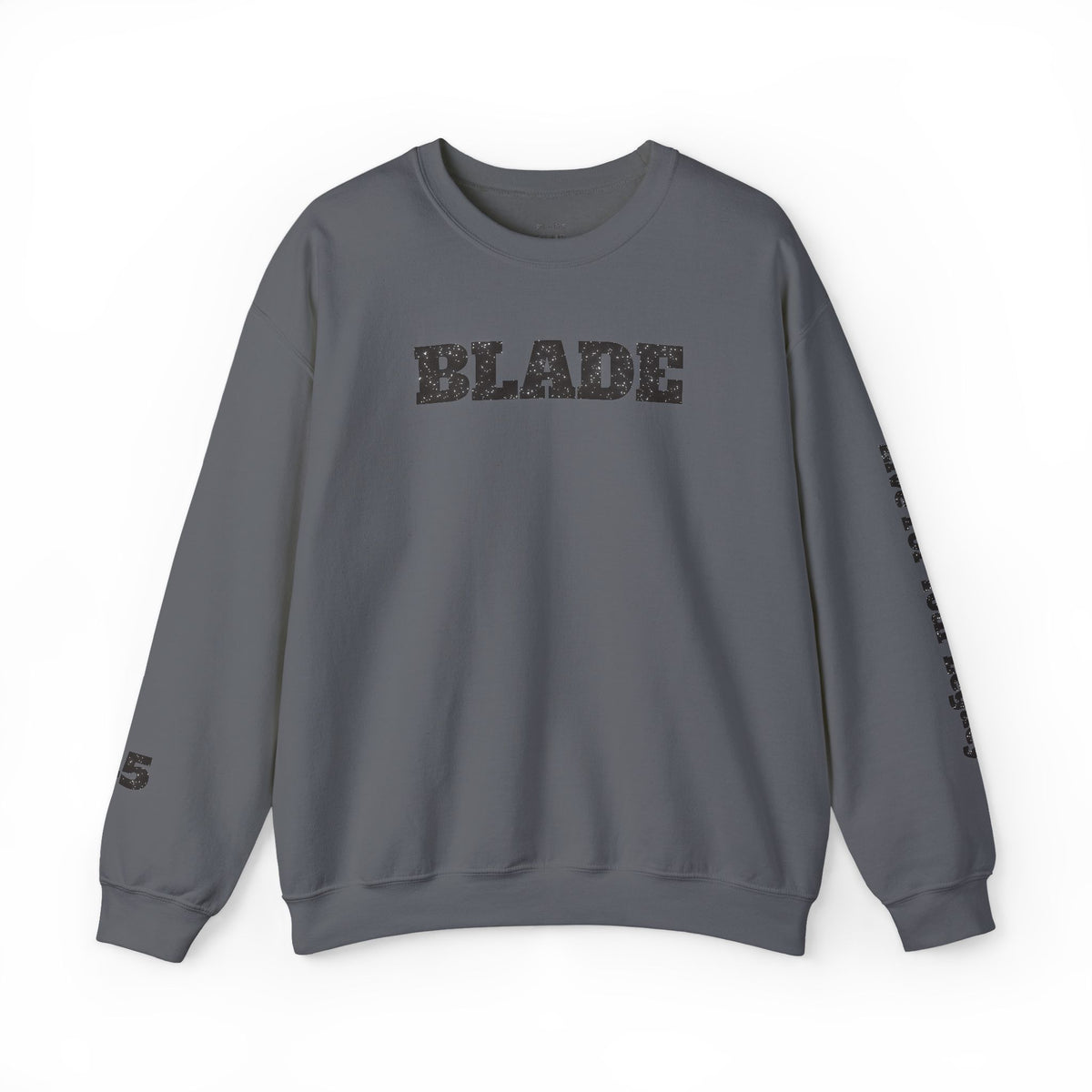 Blade Minimal Black Sparkle Crewneck Sweater
