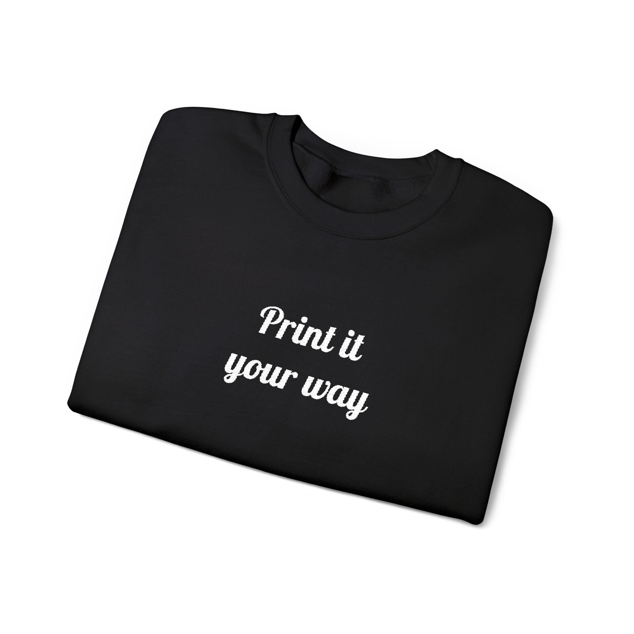 Embroidery Personalization - Unisex Crewneck Sweater (Make It Yours)