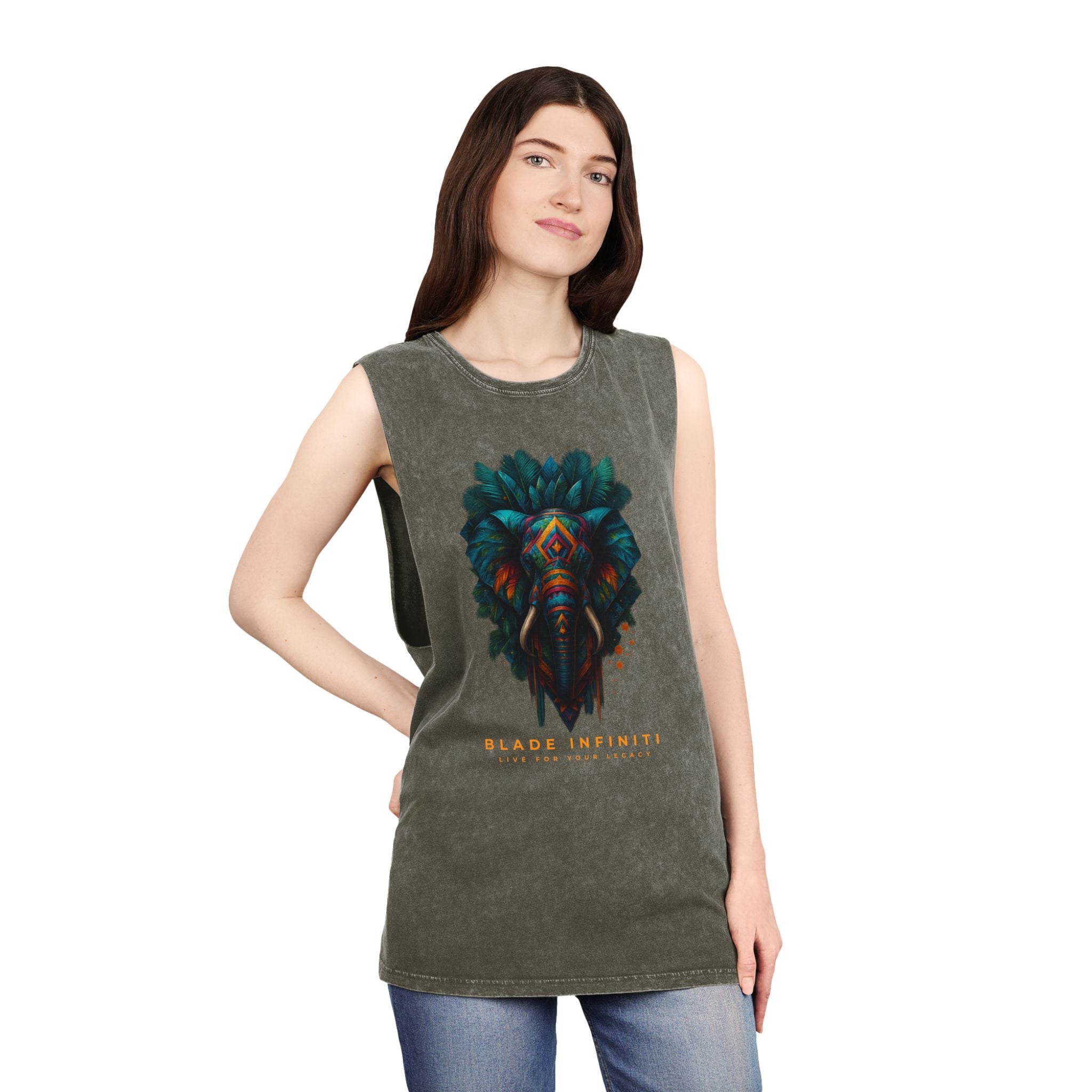 Midnight Tiki Elephant Tank Top
