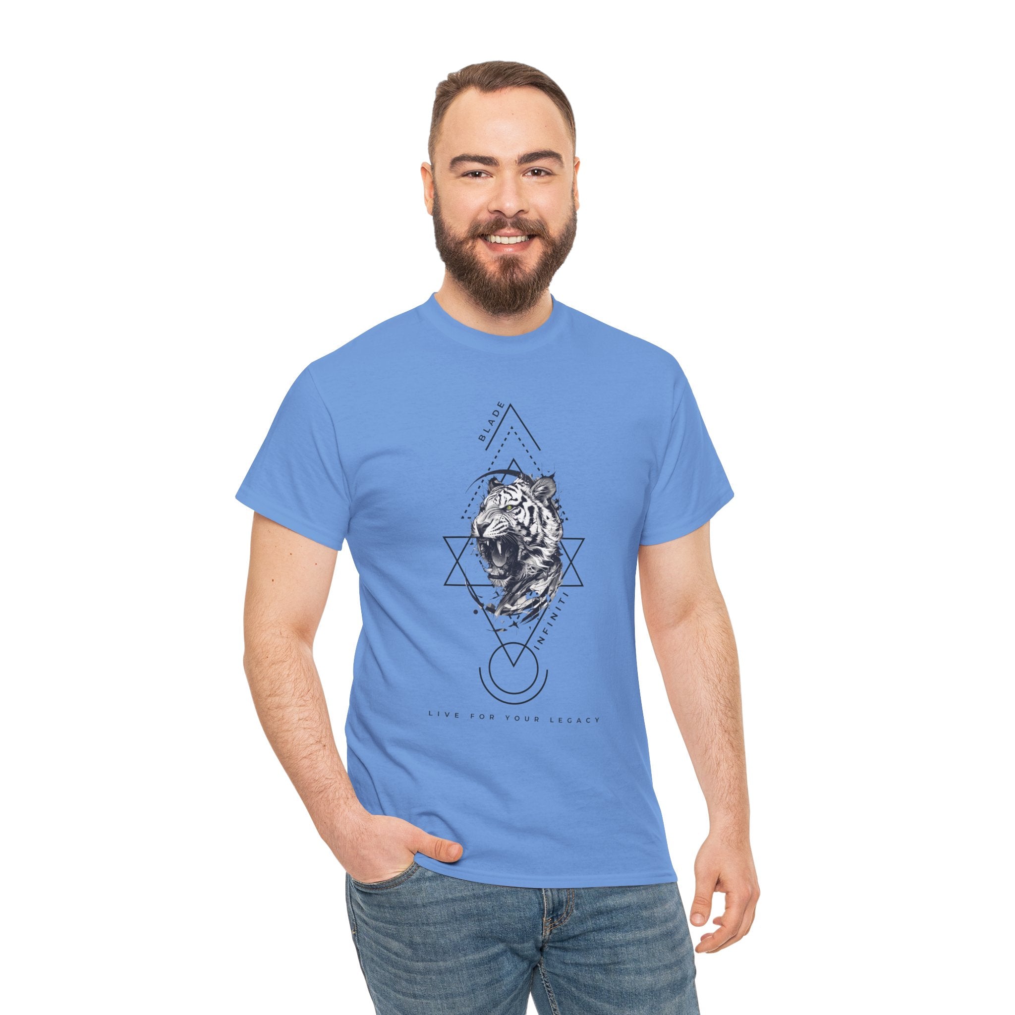 Geometric King Black TX Tiger T-Shirt