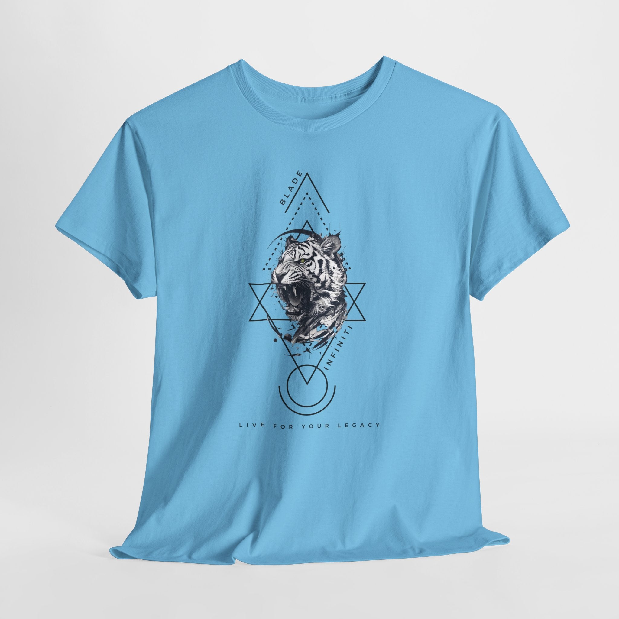 Geometric King Black TX Tiger T-Shirt