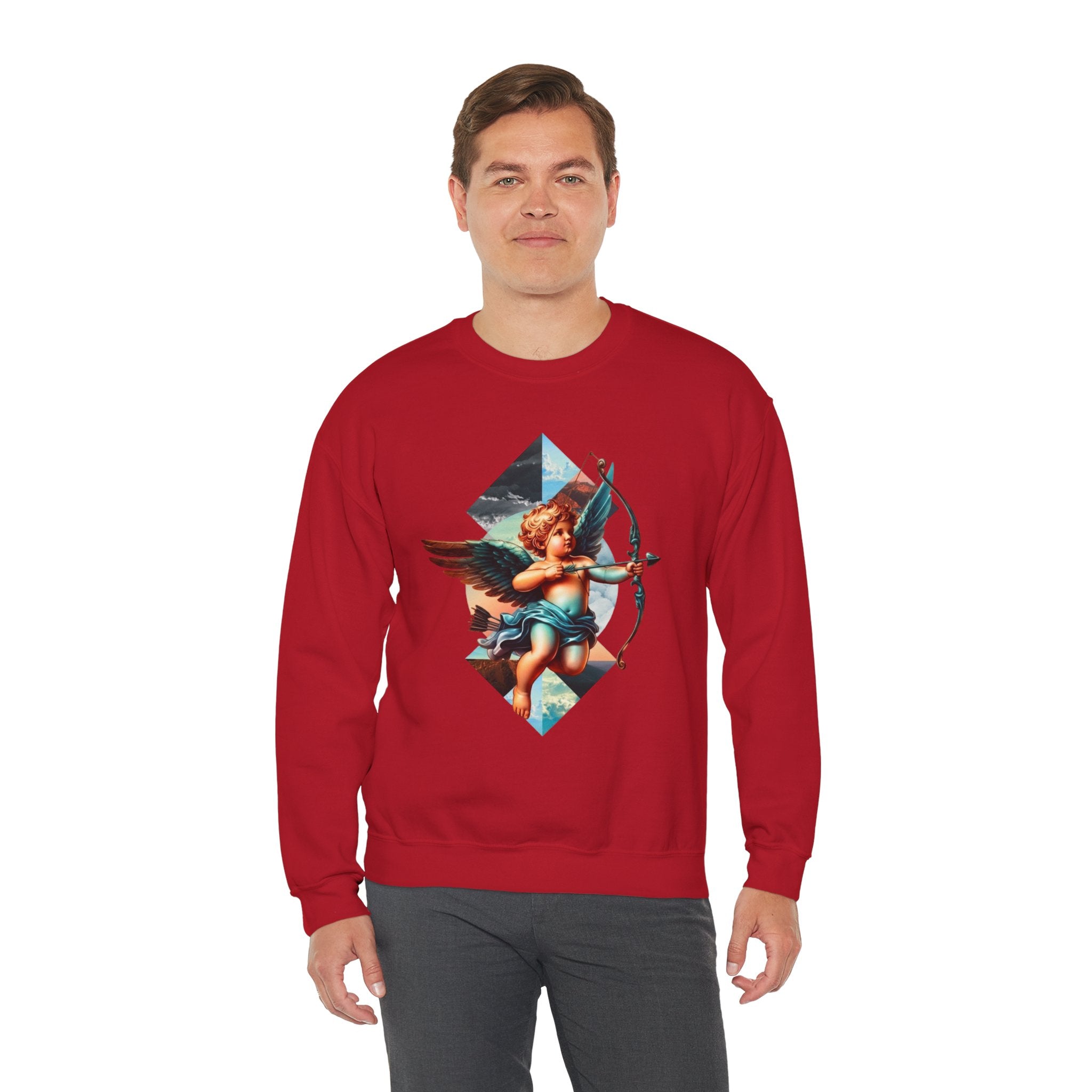 Cupid's Bow Blue + Arrow - Love, Infiniti Unisex Crewneck Sweater