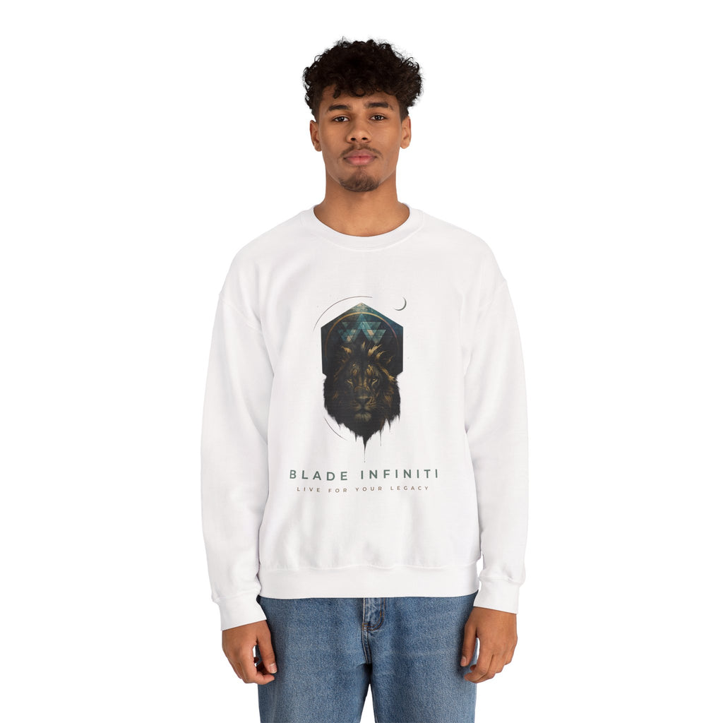 Galactic Lion Unisex Crewneck Sweater