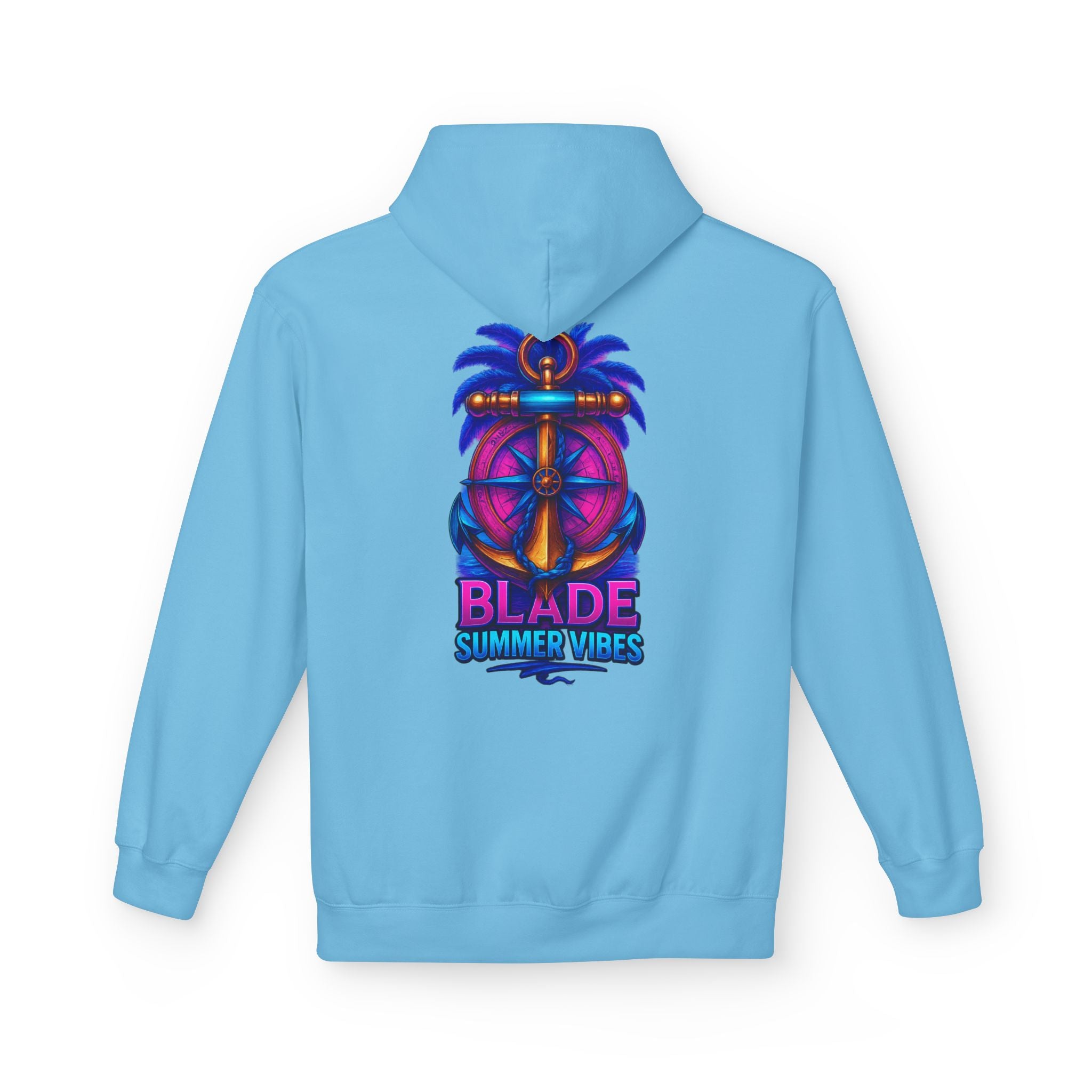 Anchor/Compass Pink/Blue Hoodie