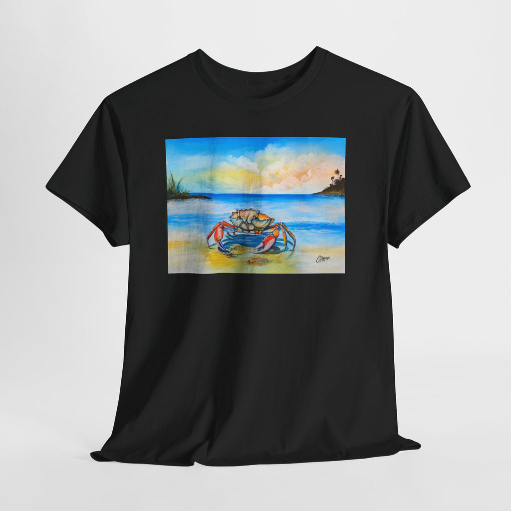Coastal Crab Beach Sunset T-Shirt