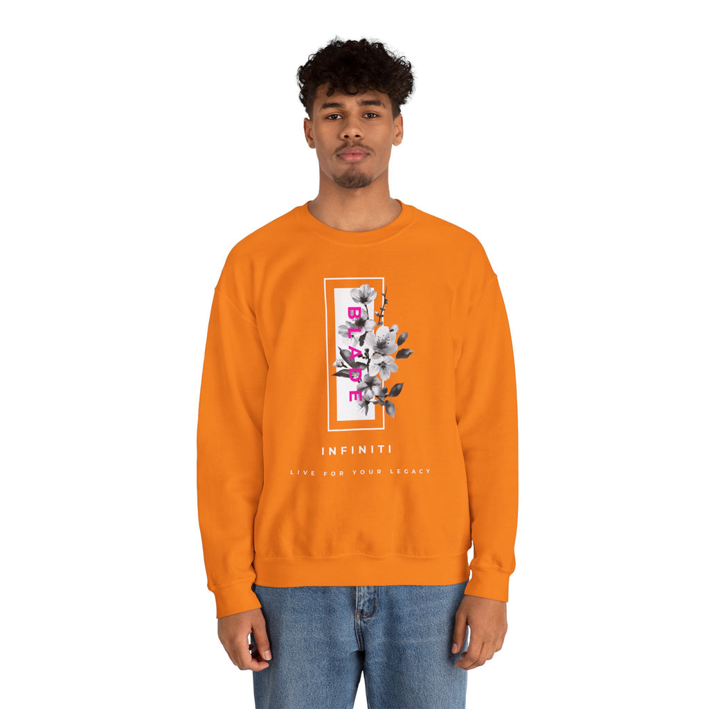 Bloom Bae Deep Pink Floral Unisex Crewneck Sweater