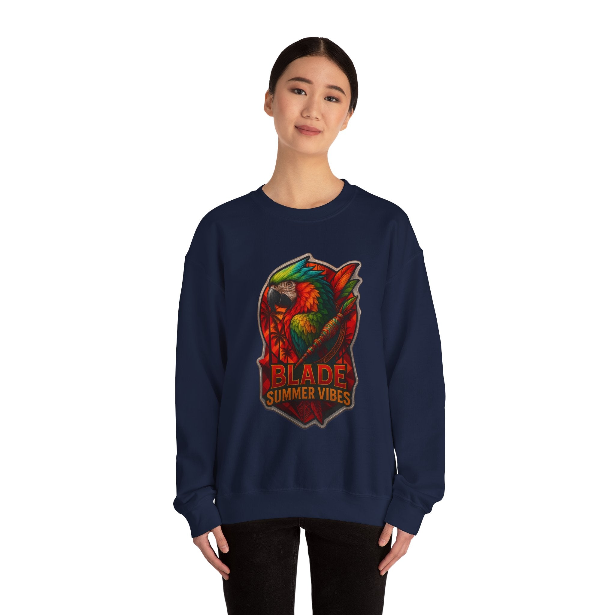 Aztec Parrot Unisex Crewneck Sweater