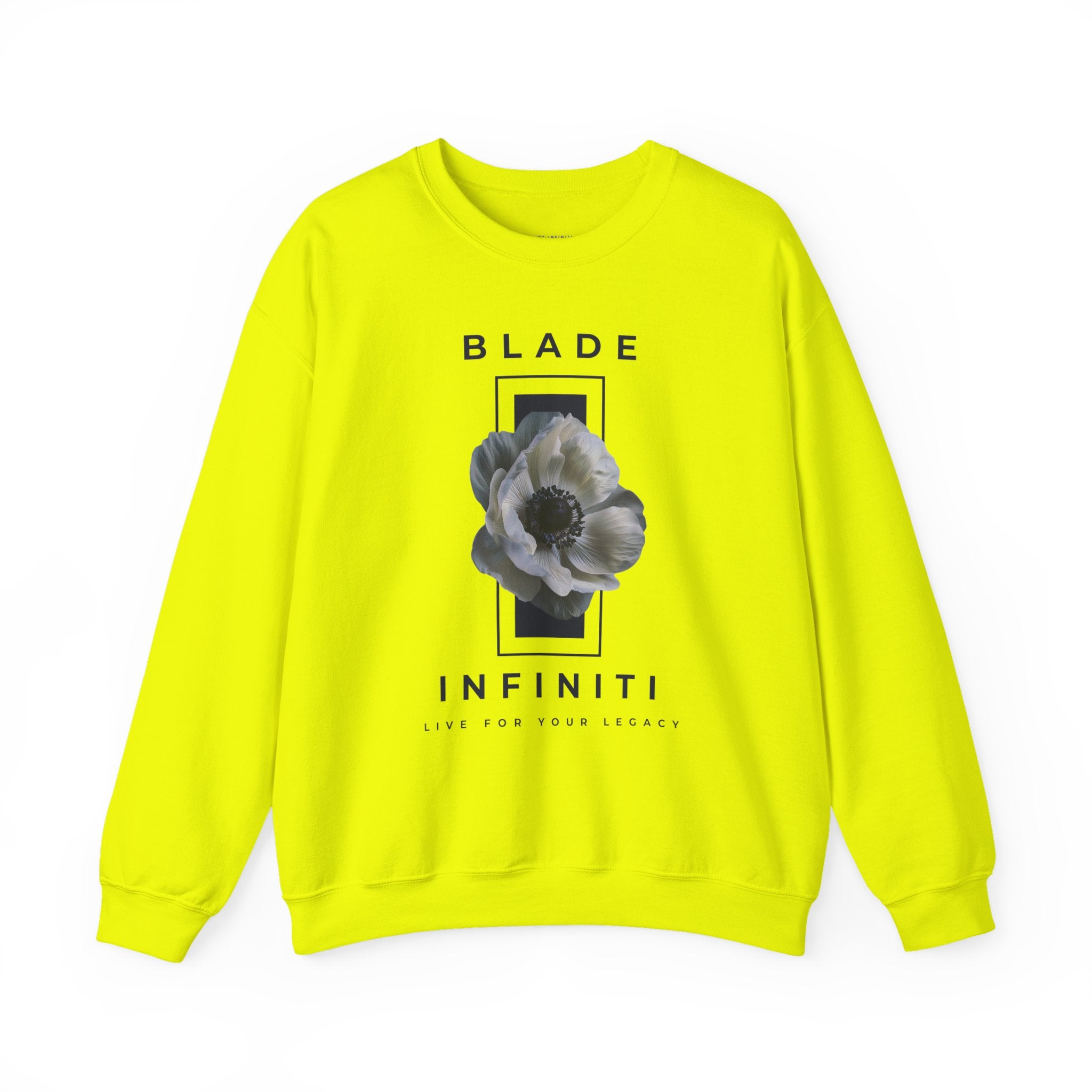 Essence of Infiniti Navy/Dark/White Floral Unisex Crewneck Sweater