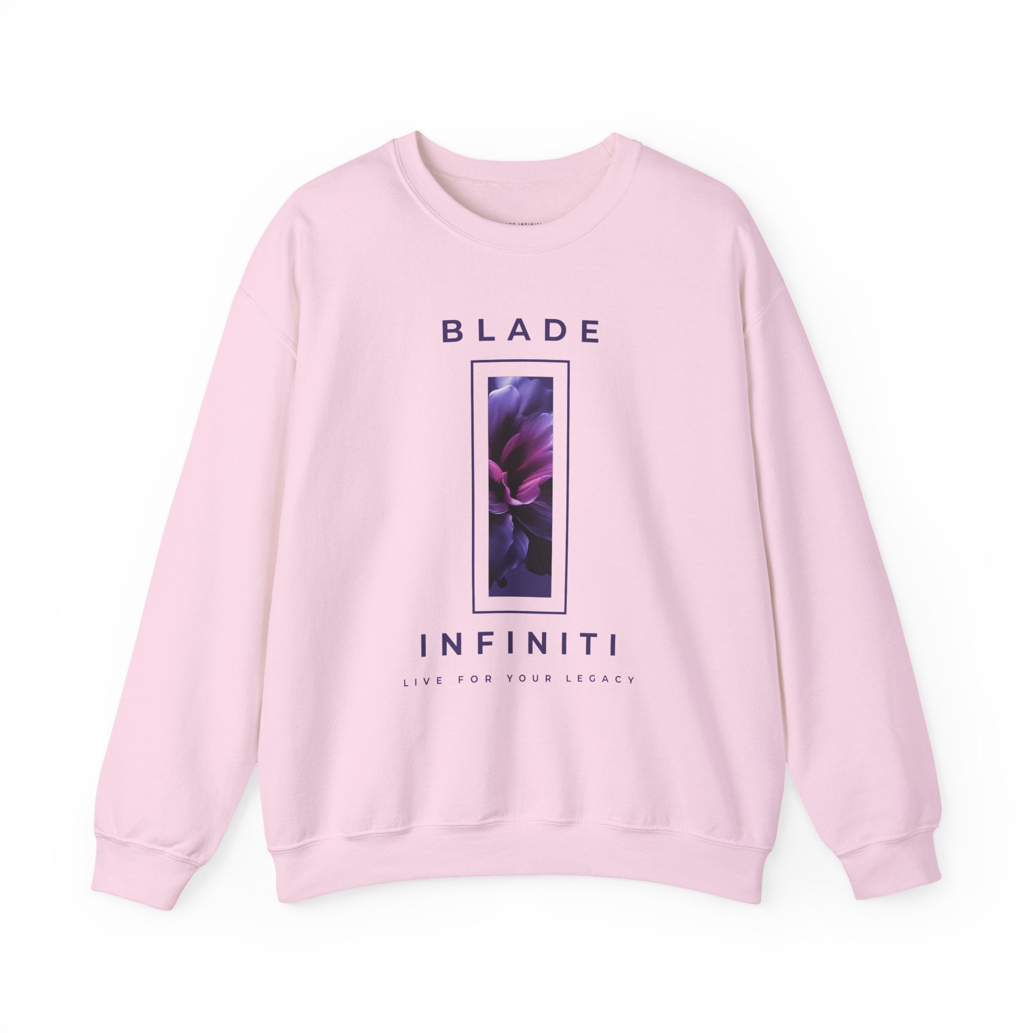 Essence of Infiniti Purple/Royal Floral Unisex Crewneck Sweater
