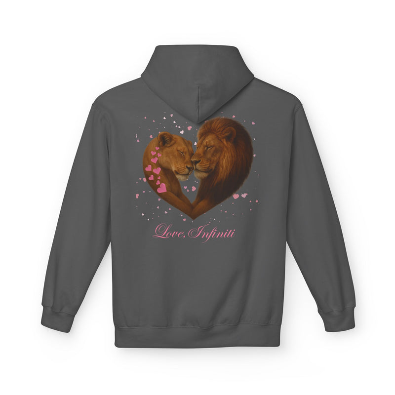 Lion Hearts - Love, Infiniti Unisex Hoodie