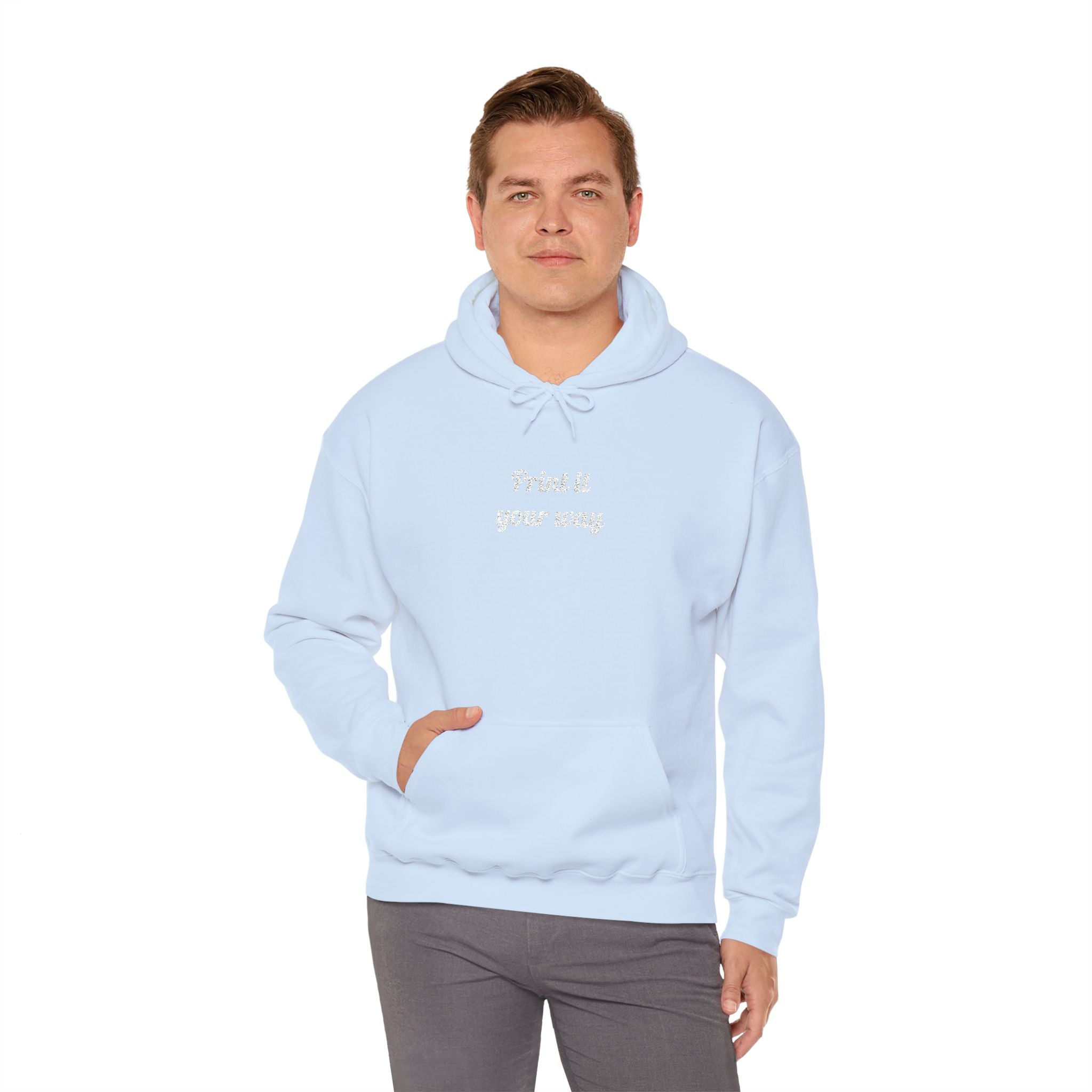 Custom Embroidered Unisex Hoodie – Ethically Sourced Cotton Blend