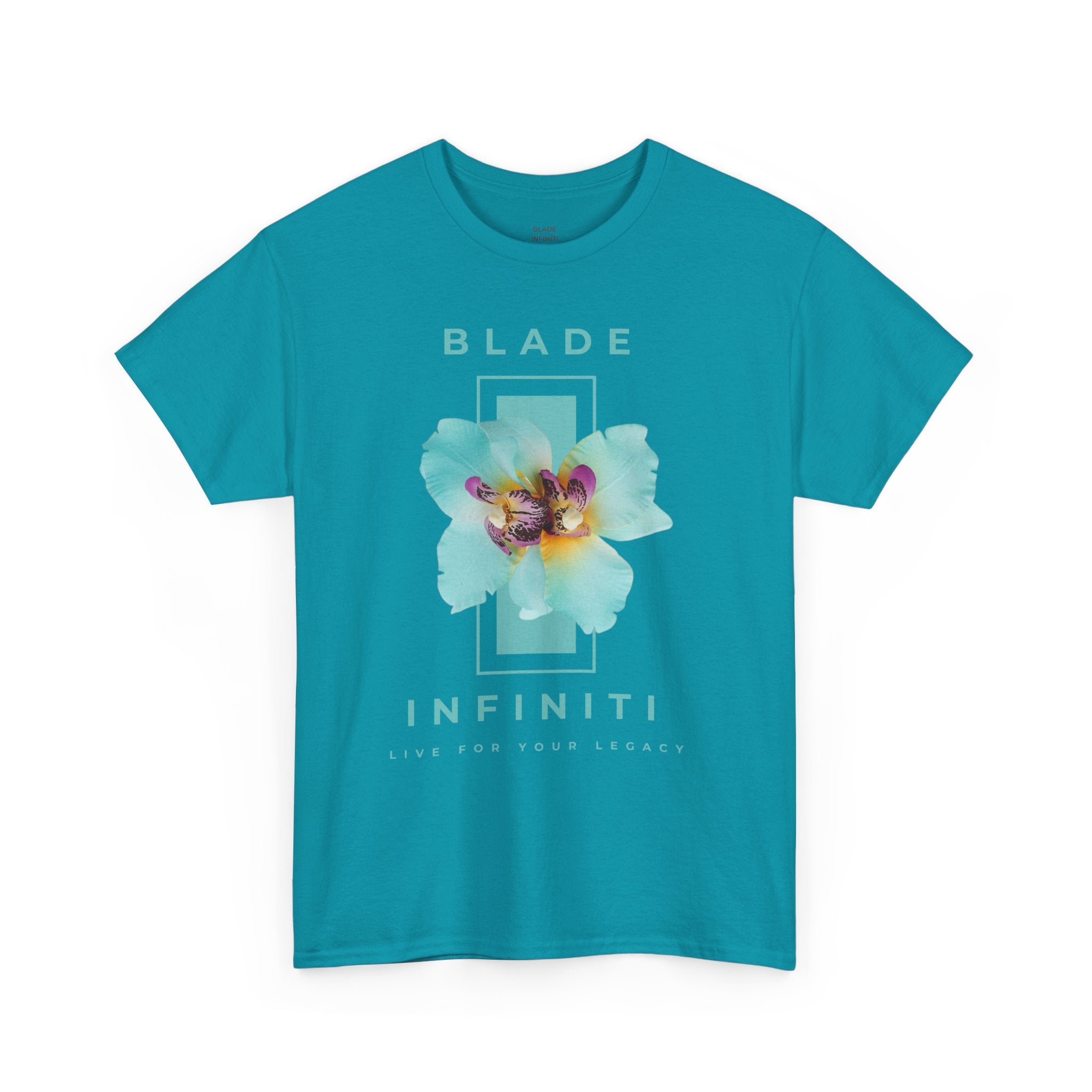 Essence of Infiniti Light Aqua Floral T-Shirt