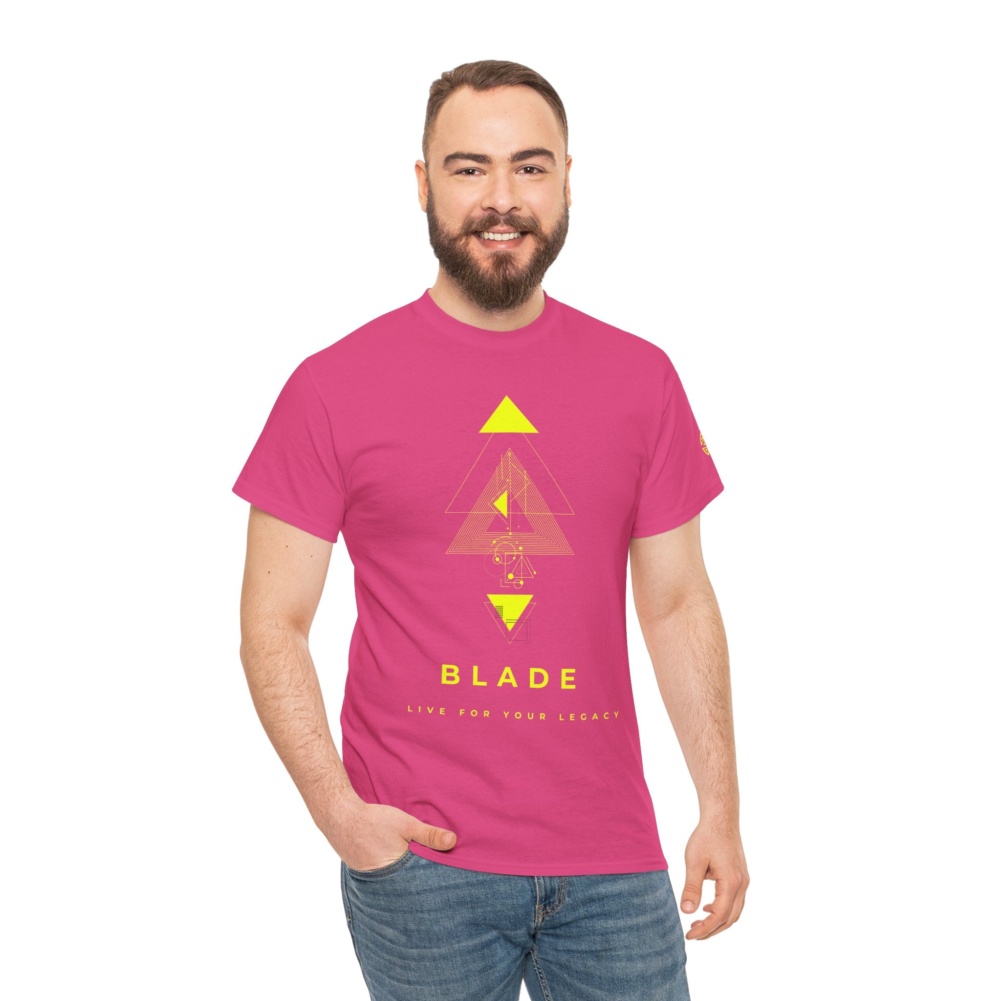 Geometric Odyssey Neon Green TX T-Shirt