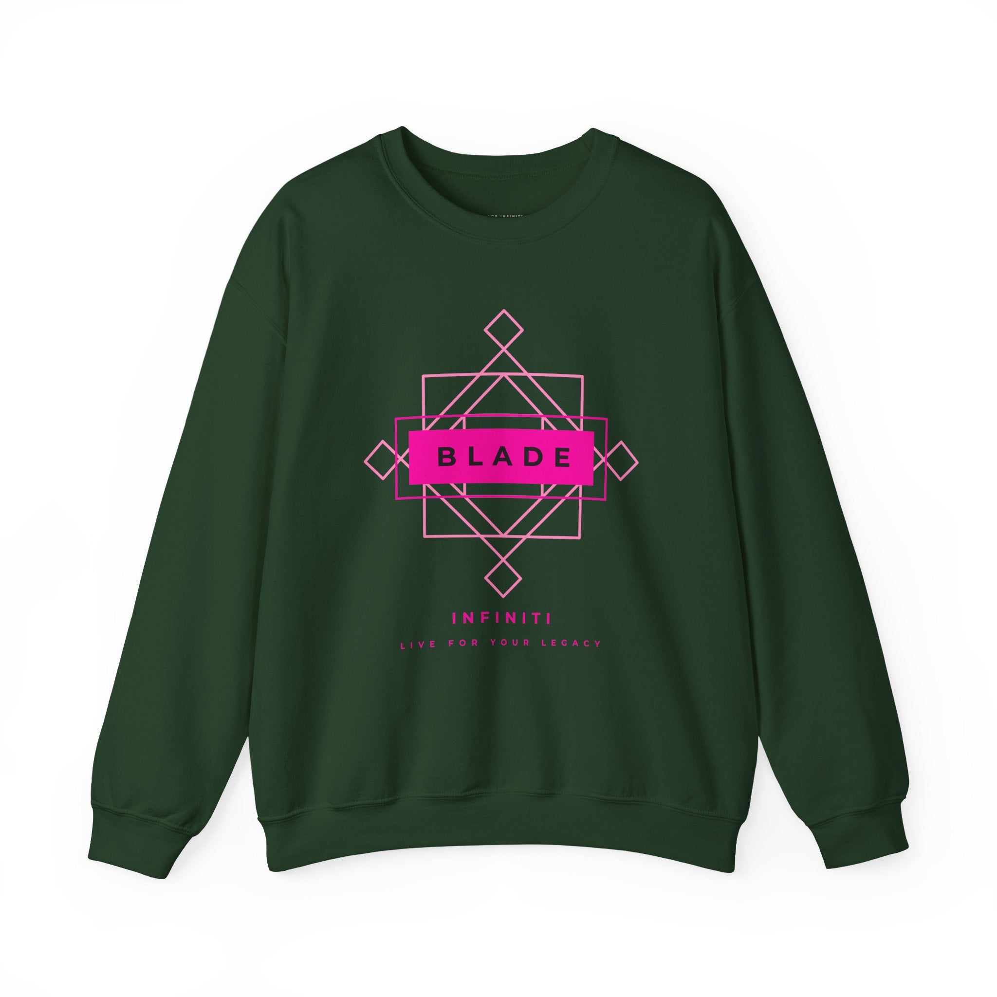 Geometric Infiniti Pink Unisex Crewneck Sweater