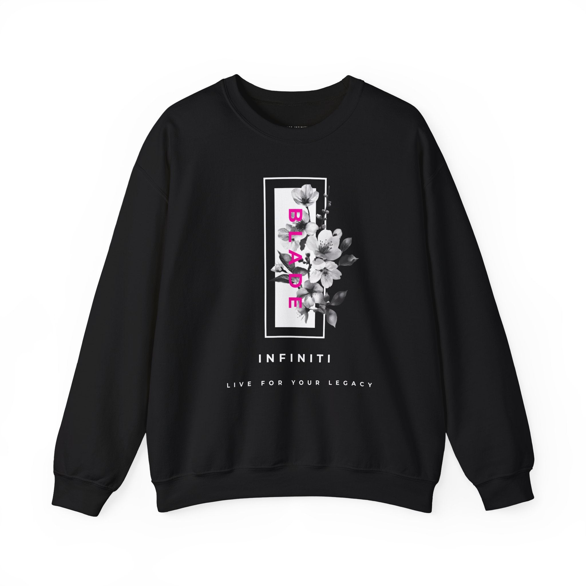 Bloom Bae Deep Pink Floral Unisex Crewneck Sweater