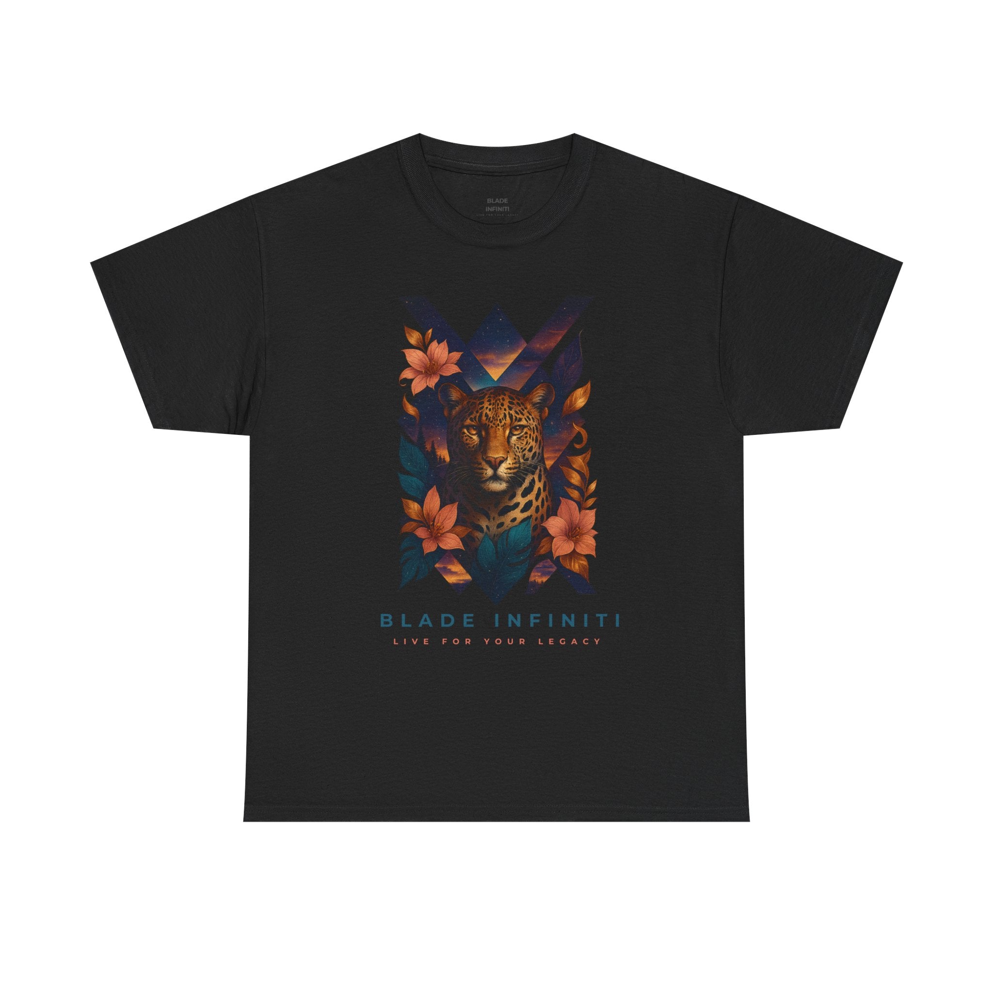 Bladeverse Galactic Jungle Leopard/Floral T-Shirt