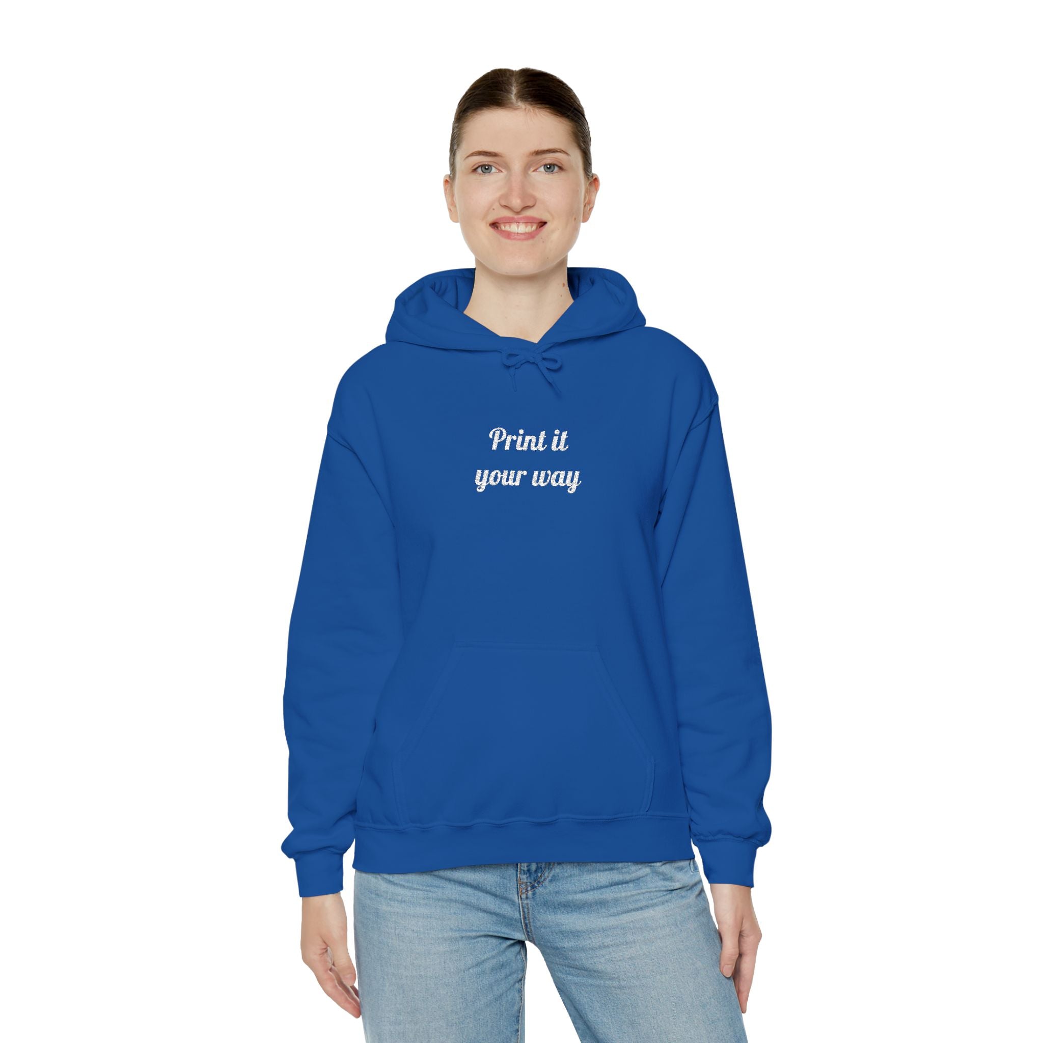 Custom Embroidered Unisex Hoodie – Ethically Sourced Cotton Blend