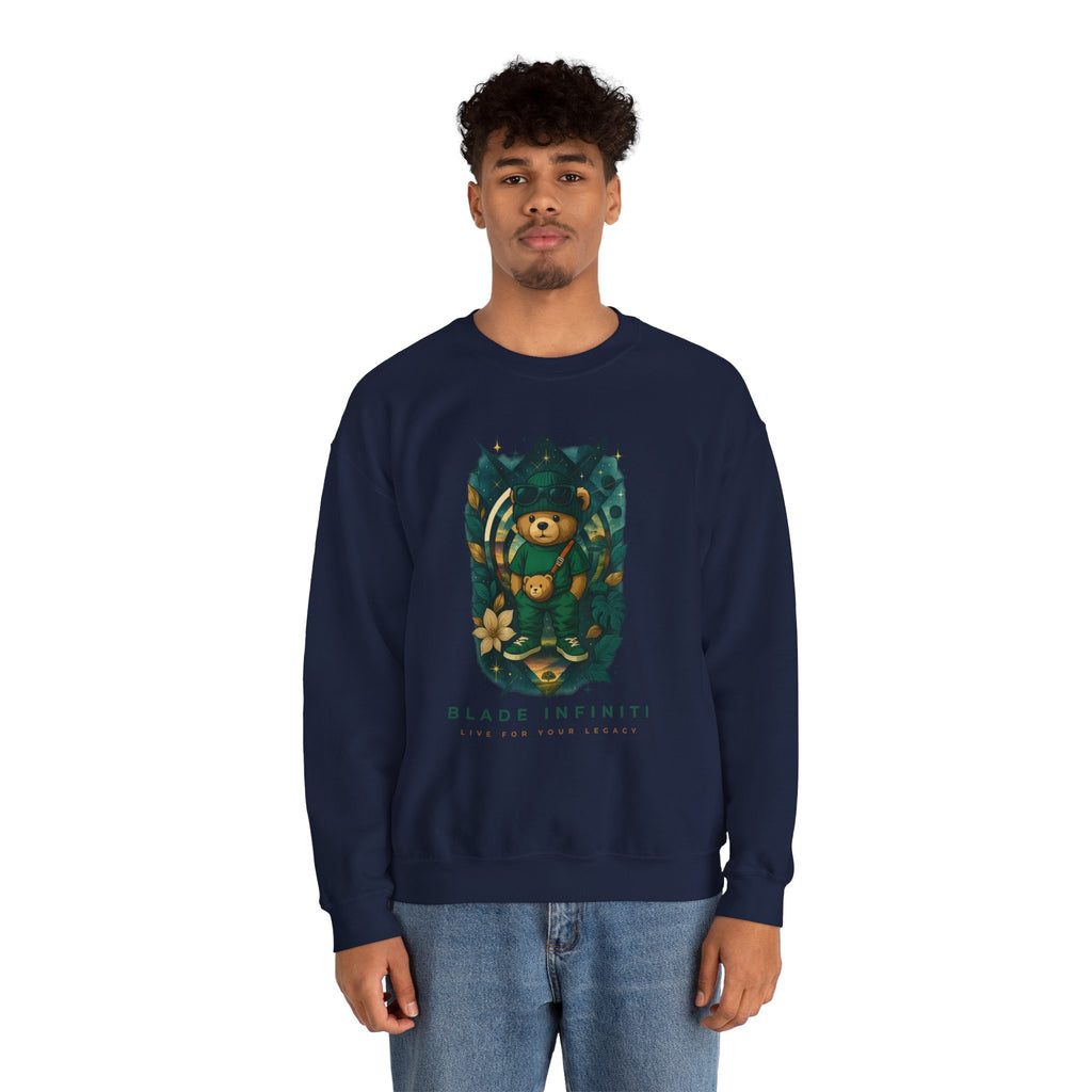 Galactic Teddy Bear V1 Unisex Crewneck Sweater