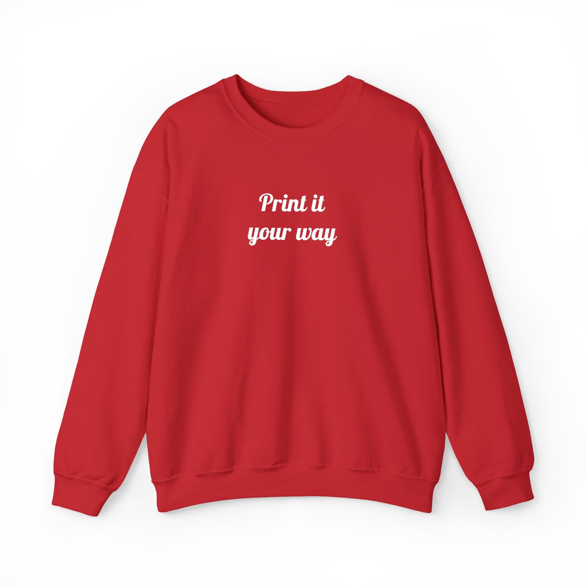 Embroidery Personalization - Unisex Crewneck Sweater (Make It Yours)