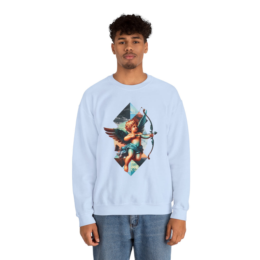 Cupid's Bow Blue + Arrow - Love, Infiniti Unisex Crewneck Sweater