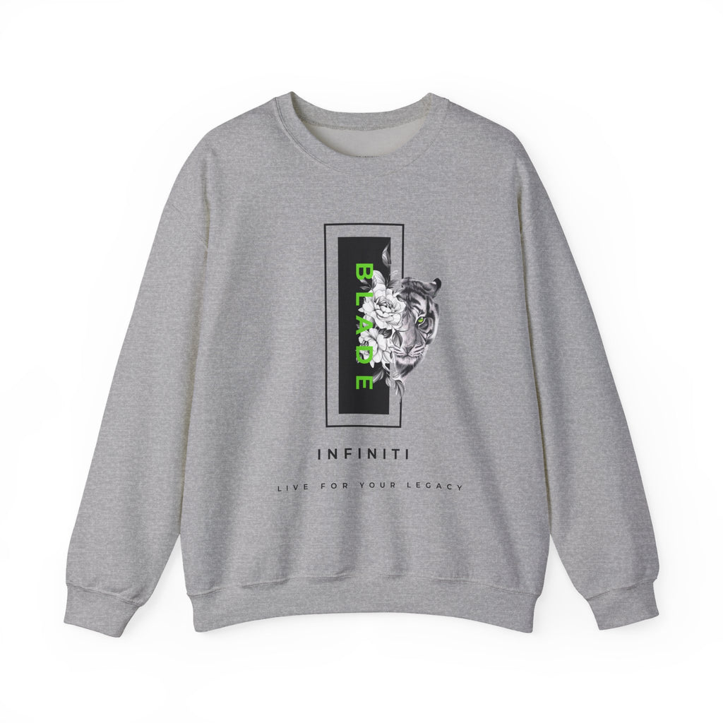 Eye of the Tiger Green Unisex Crewneck Sweater