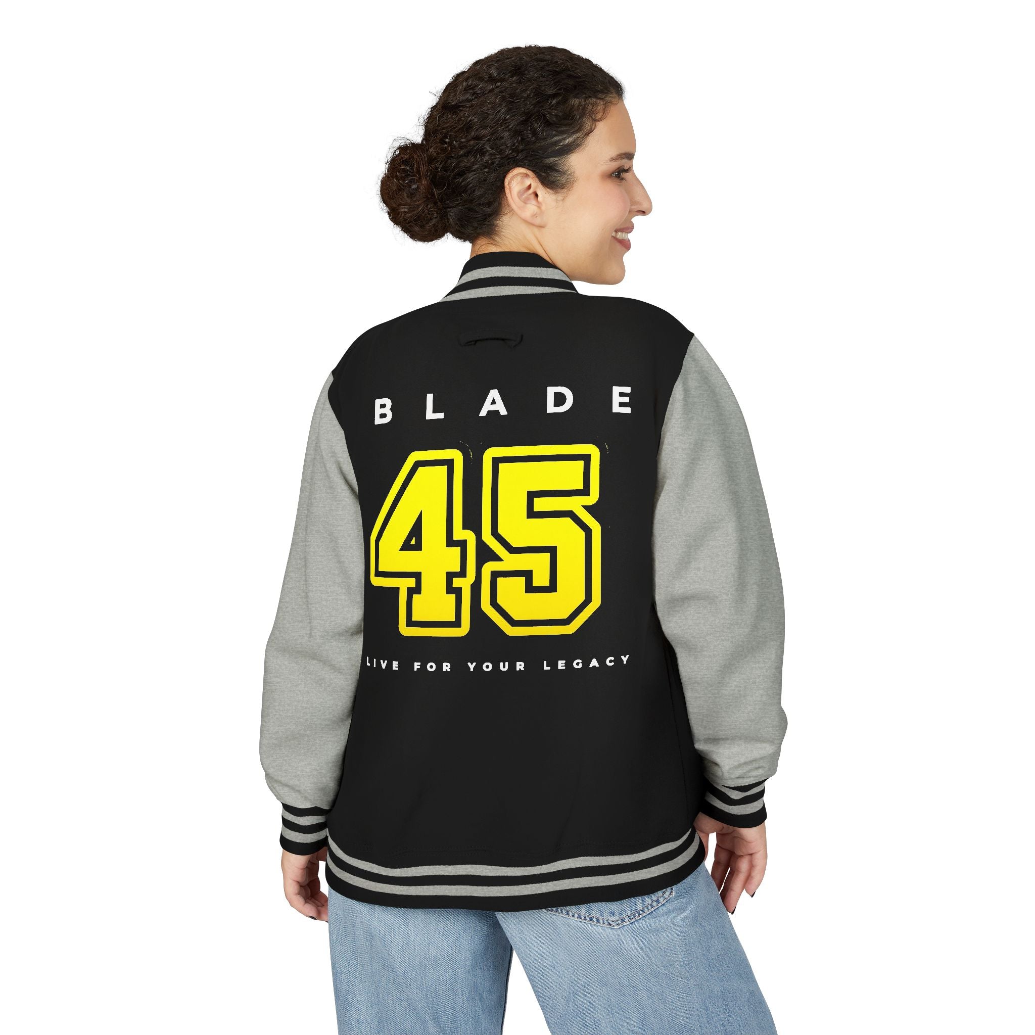 Blade 45 Golden Yellow/White Letterman Jacket