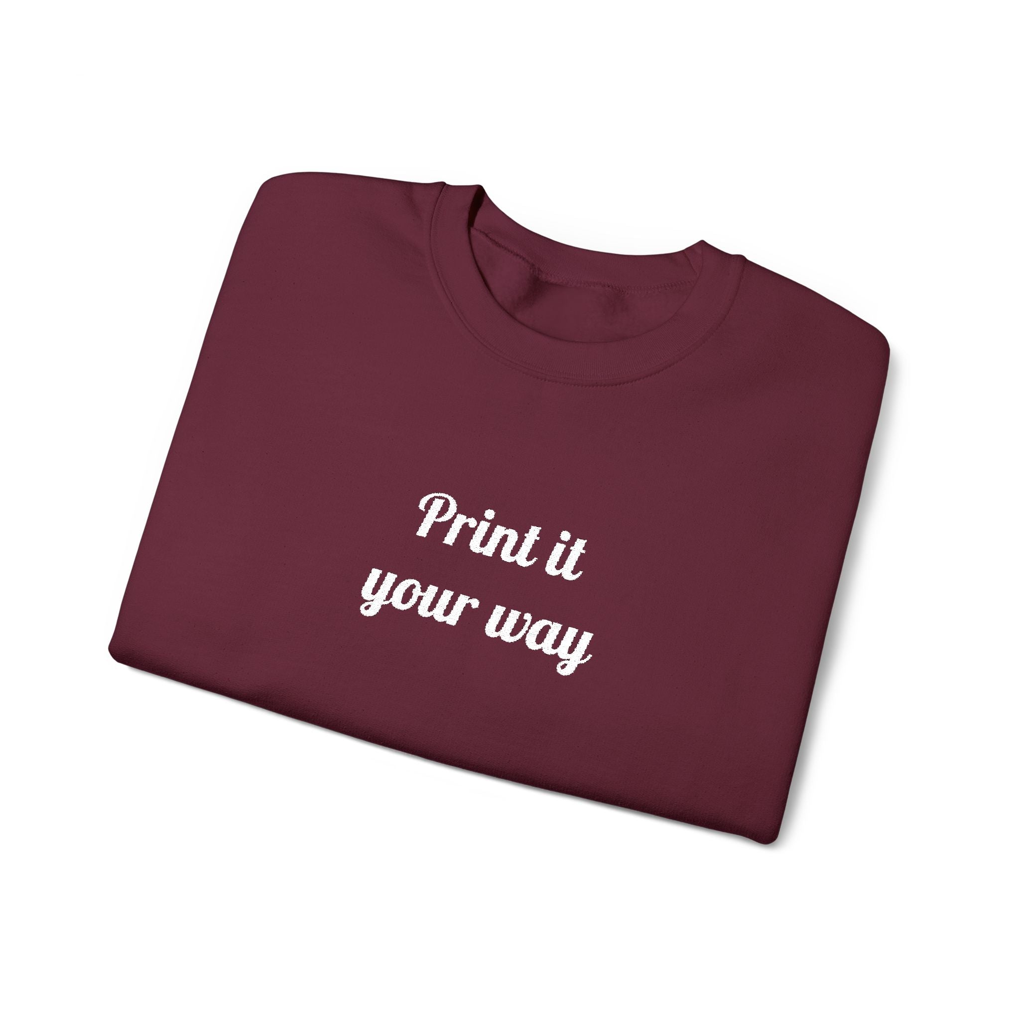 Embroidery Personalization - Unisex Crewneck Sweater (Make It Yours)