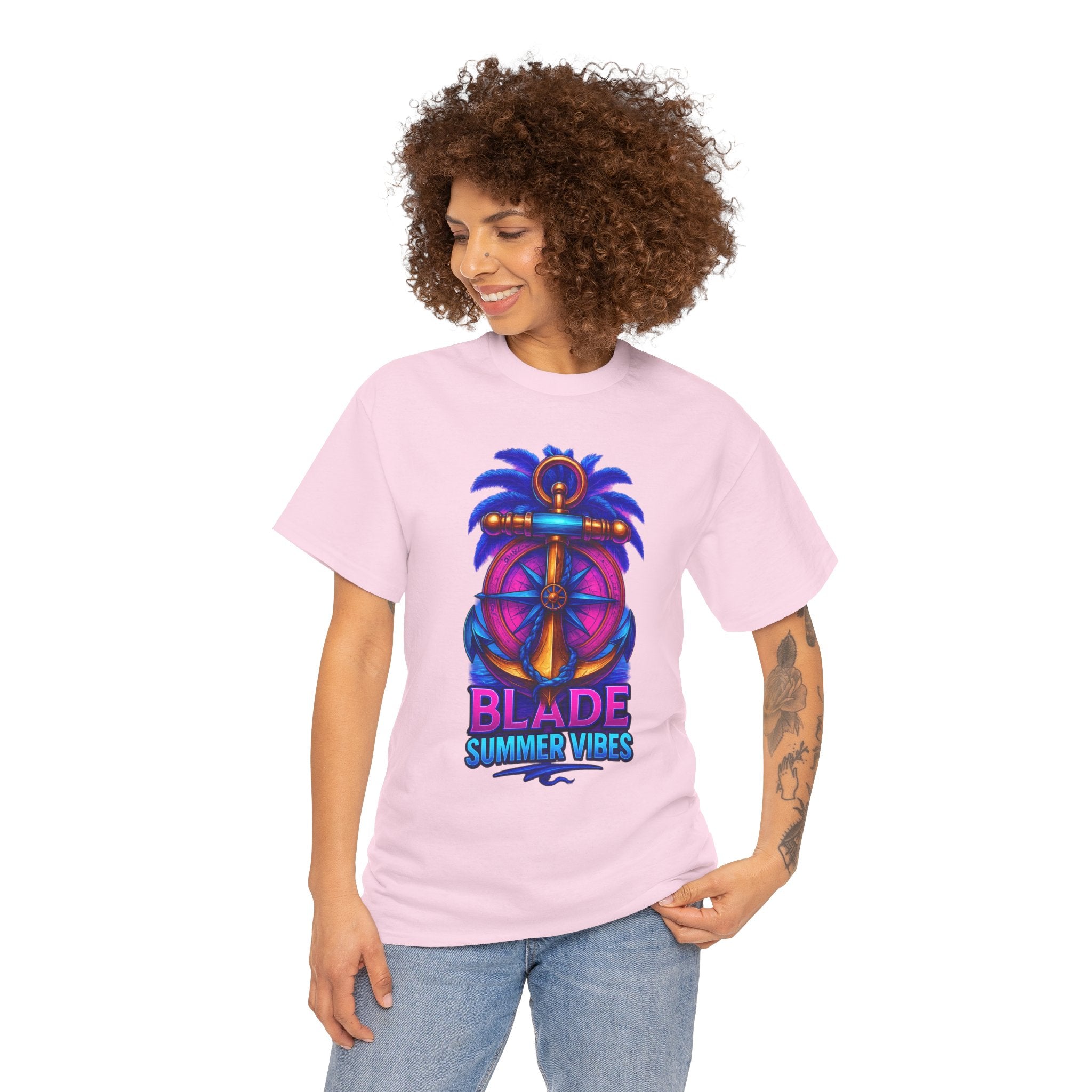 Anchor Compass Multi Blue/Pink T-Shirt