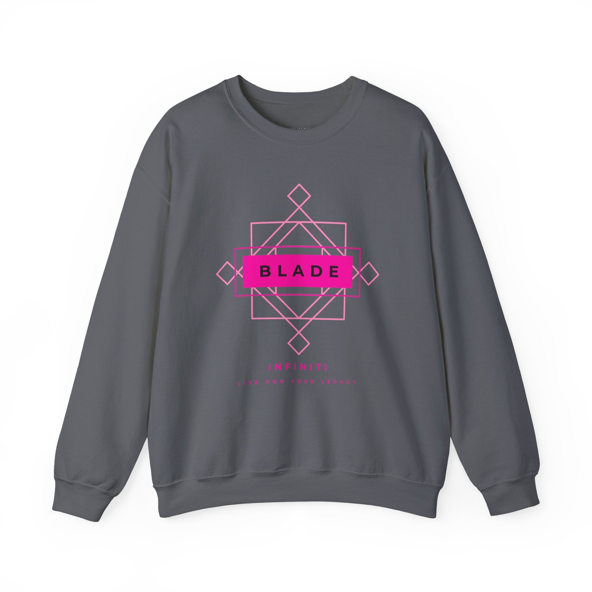 Geometric Infiniti Pink Unisex Crewneck Sweater